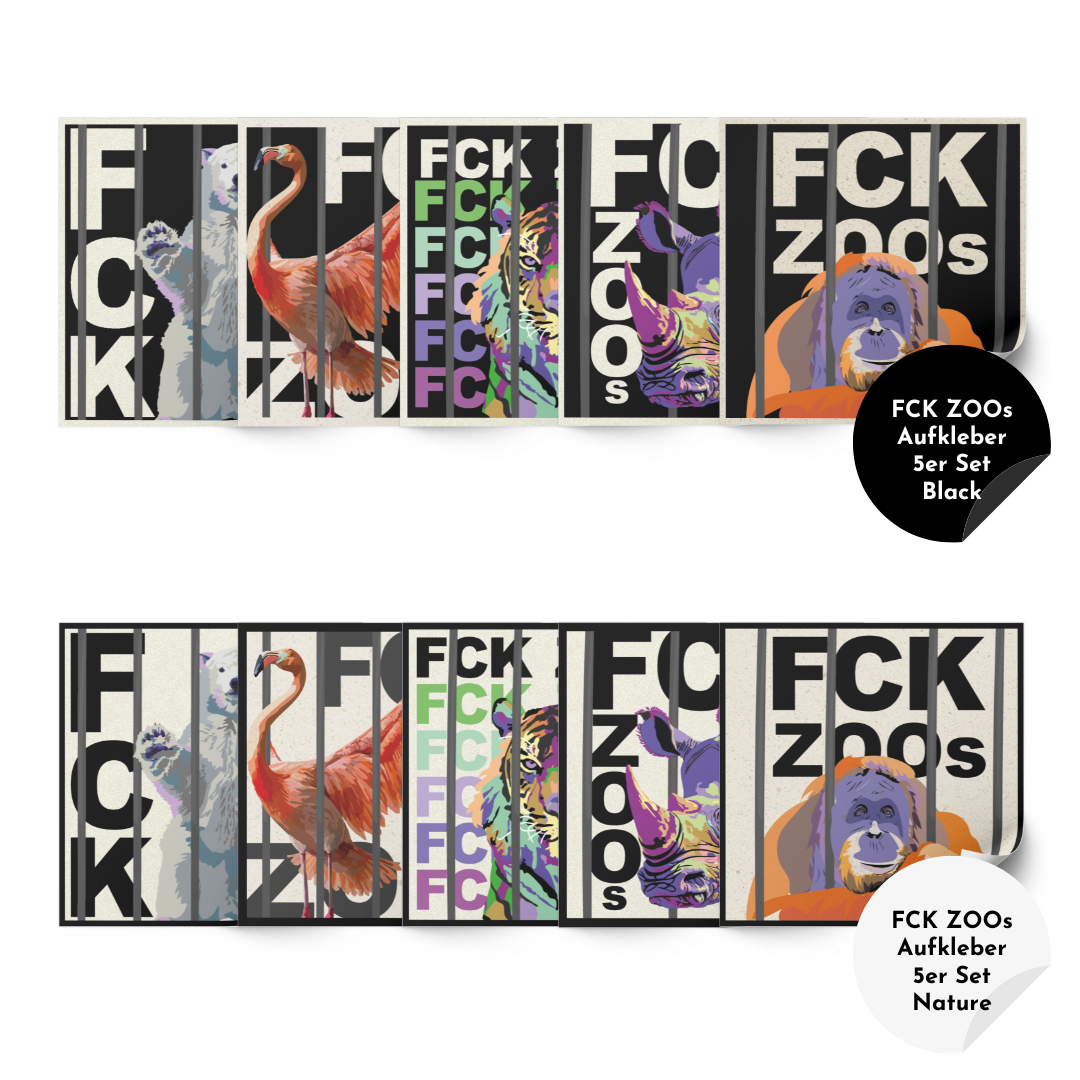Stickerset "FCK ZOOs" Spezial Edition