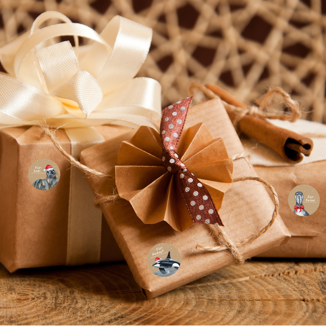 Geschenkaufkleber Weihnachten