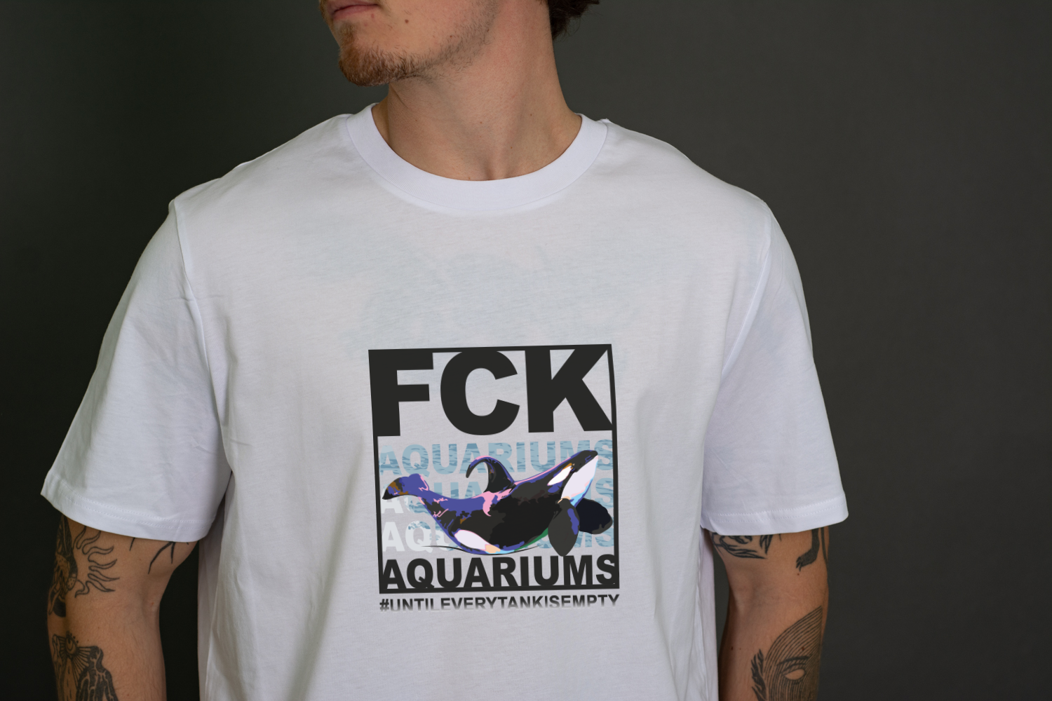 T-Shirt "FCK AQUARIUMs" Orca 2.0