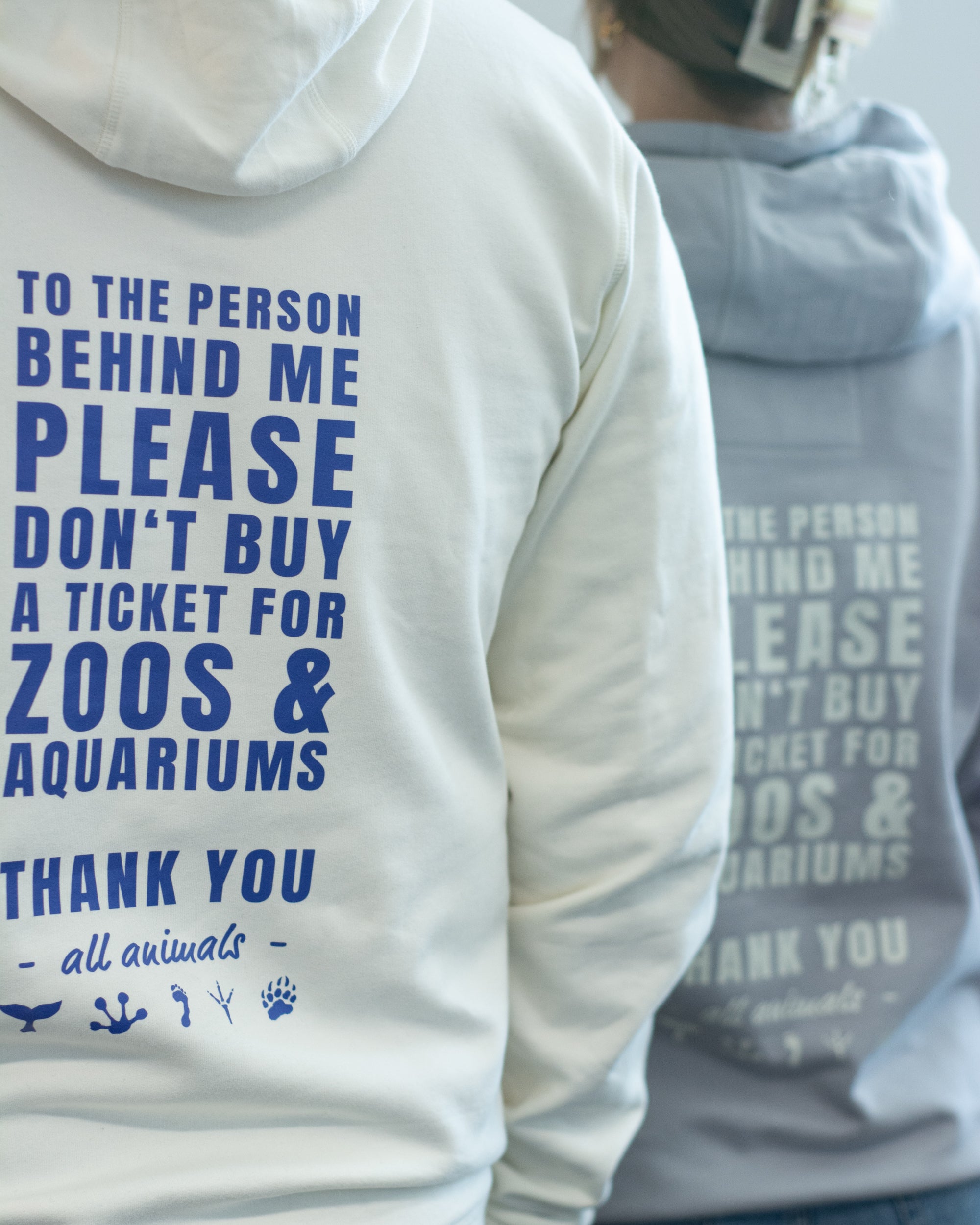 Hoodie Men "for the animals"