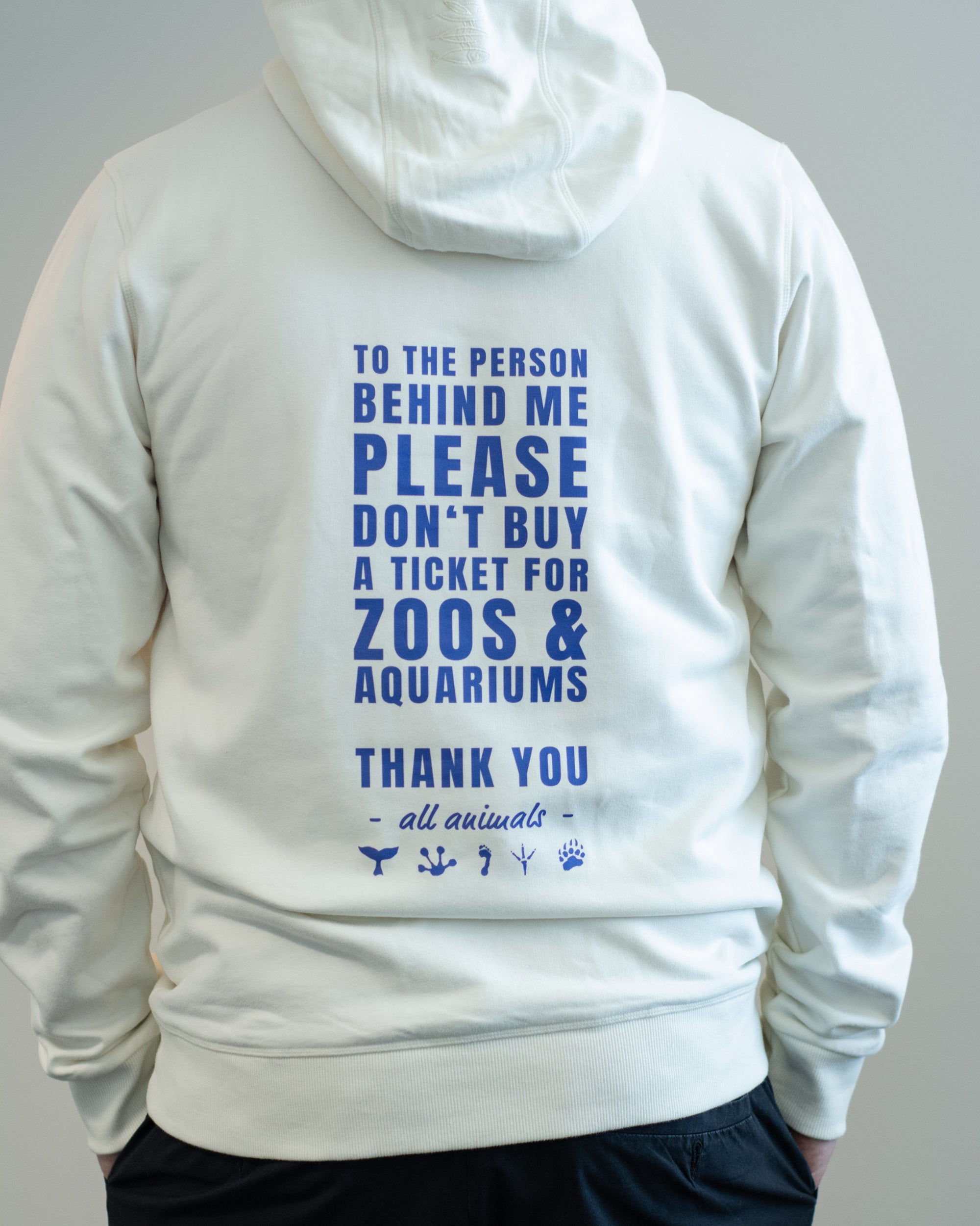 Hoodie Men "for the animals"
