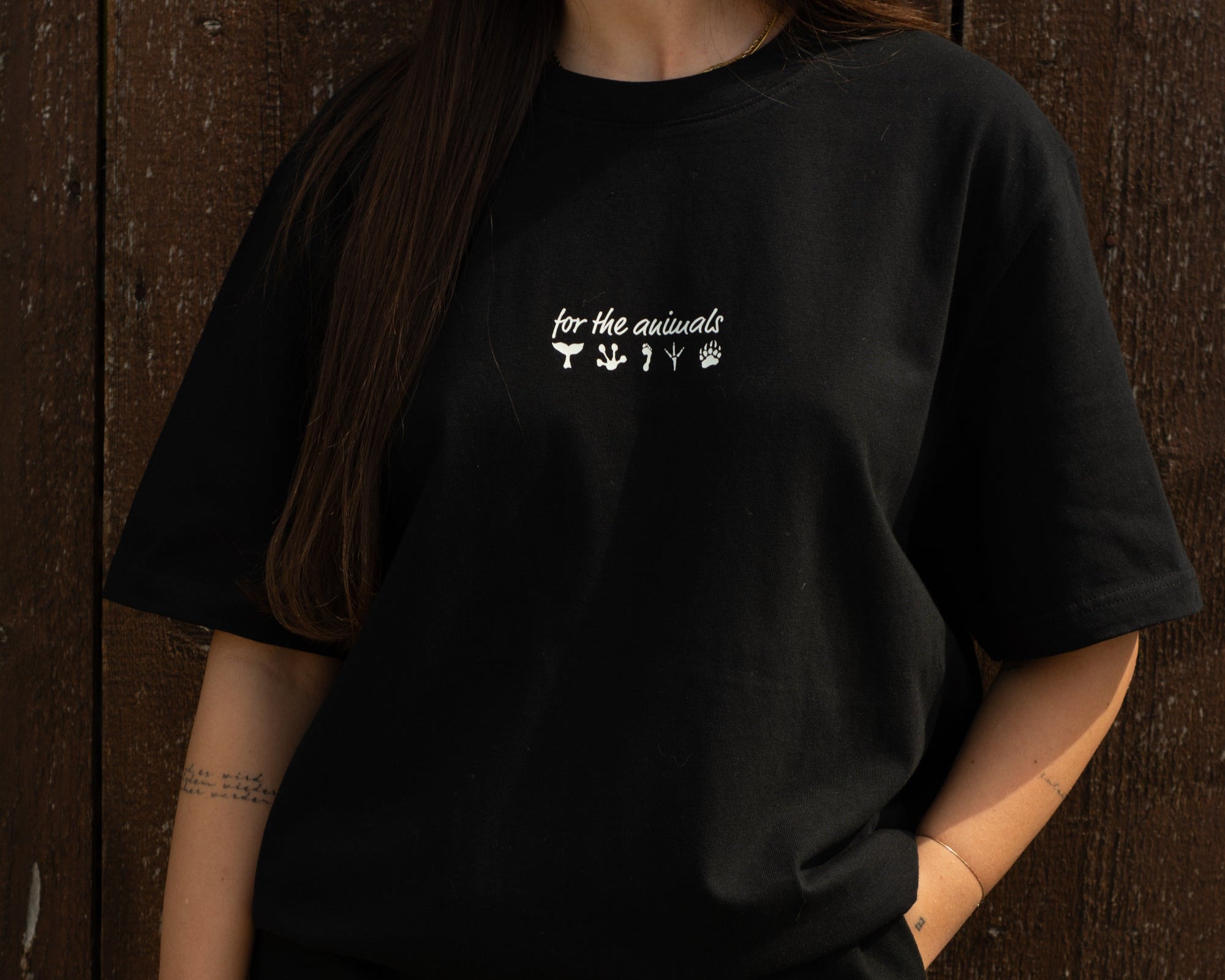 T-Shirt oversized "for the animals"