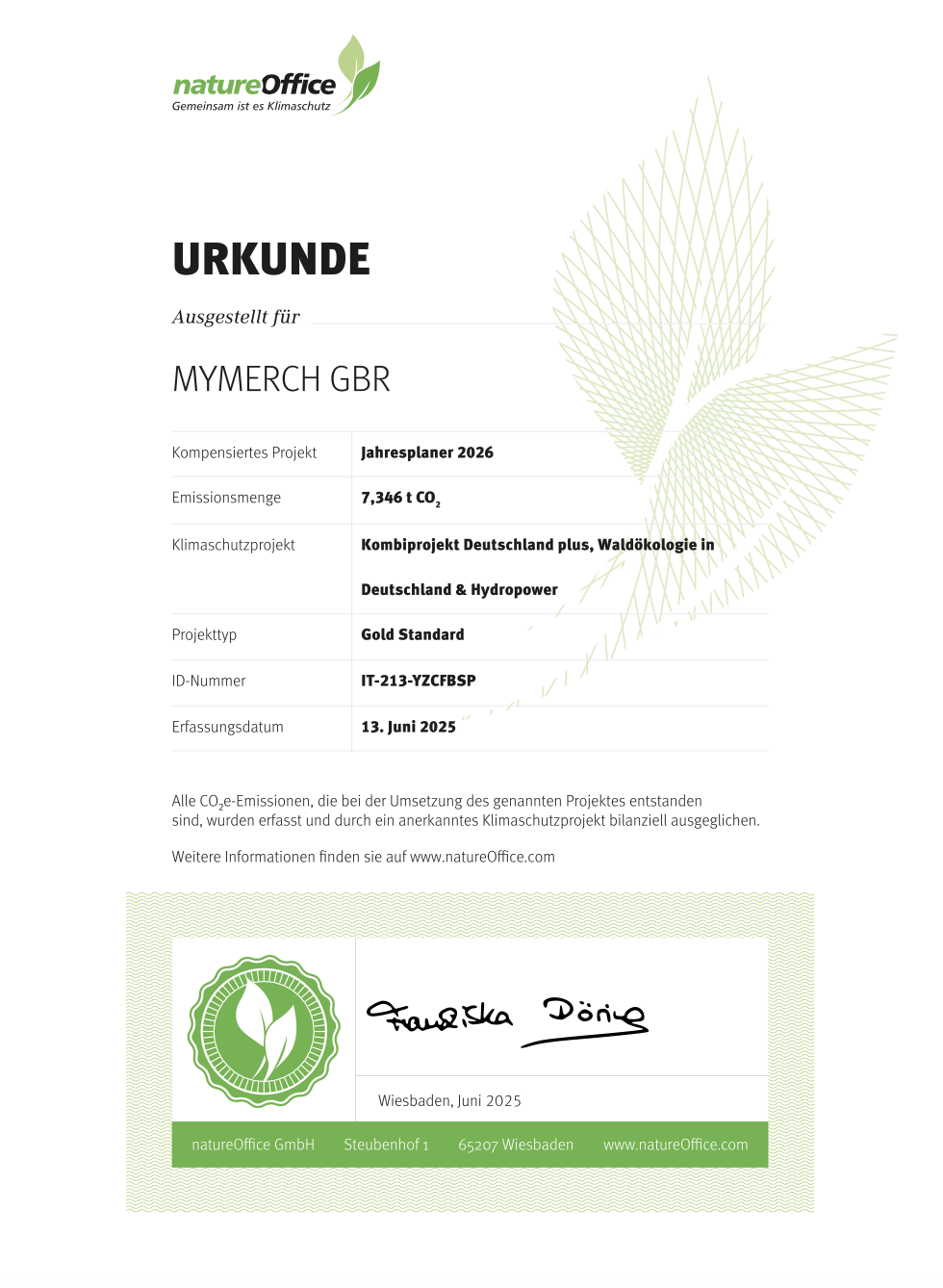 Mission Erde Jahresplaner 2026