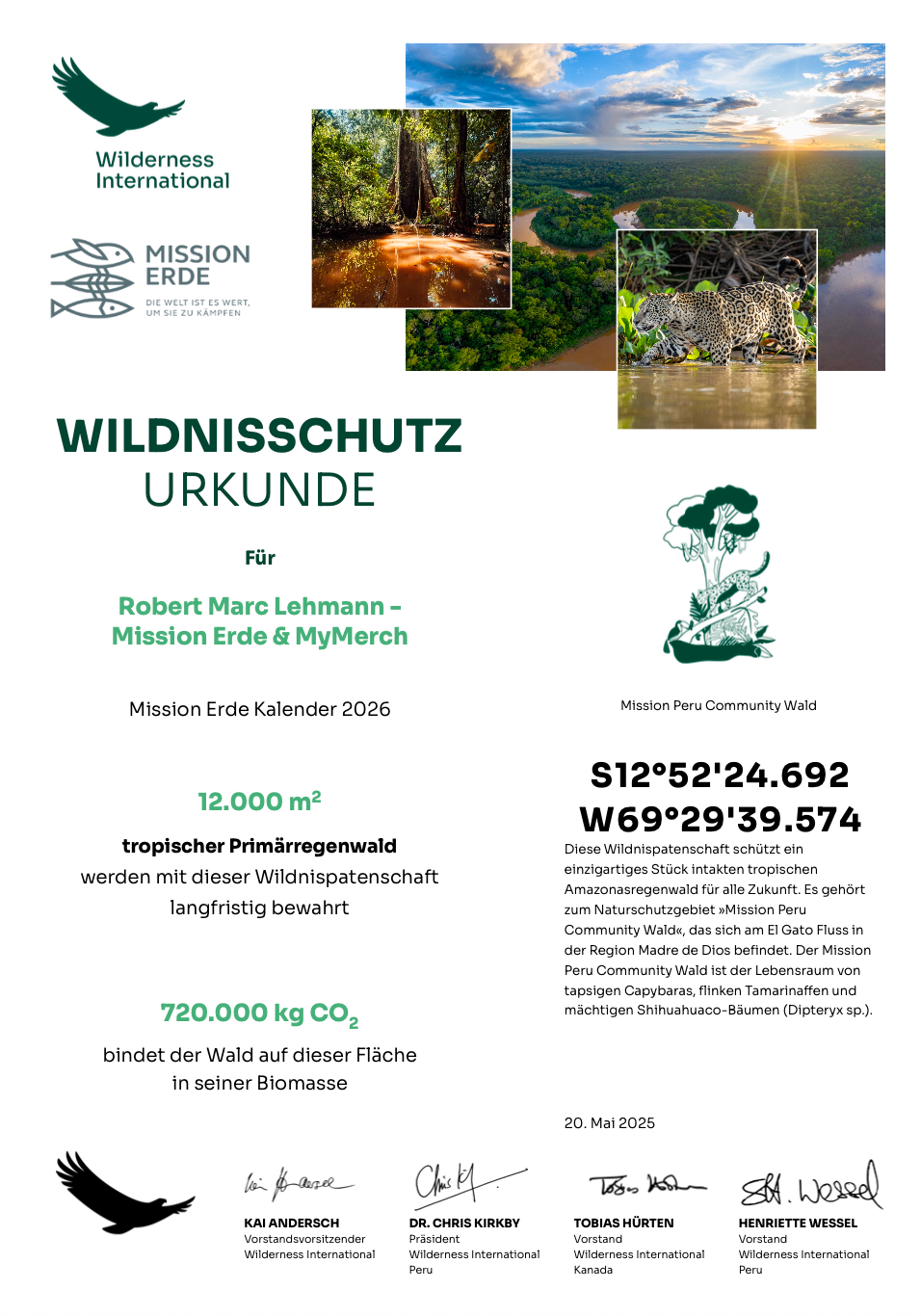 Mission Erde Kalender 2026