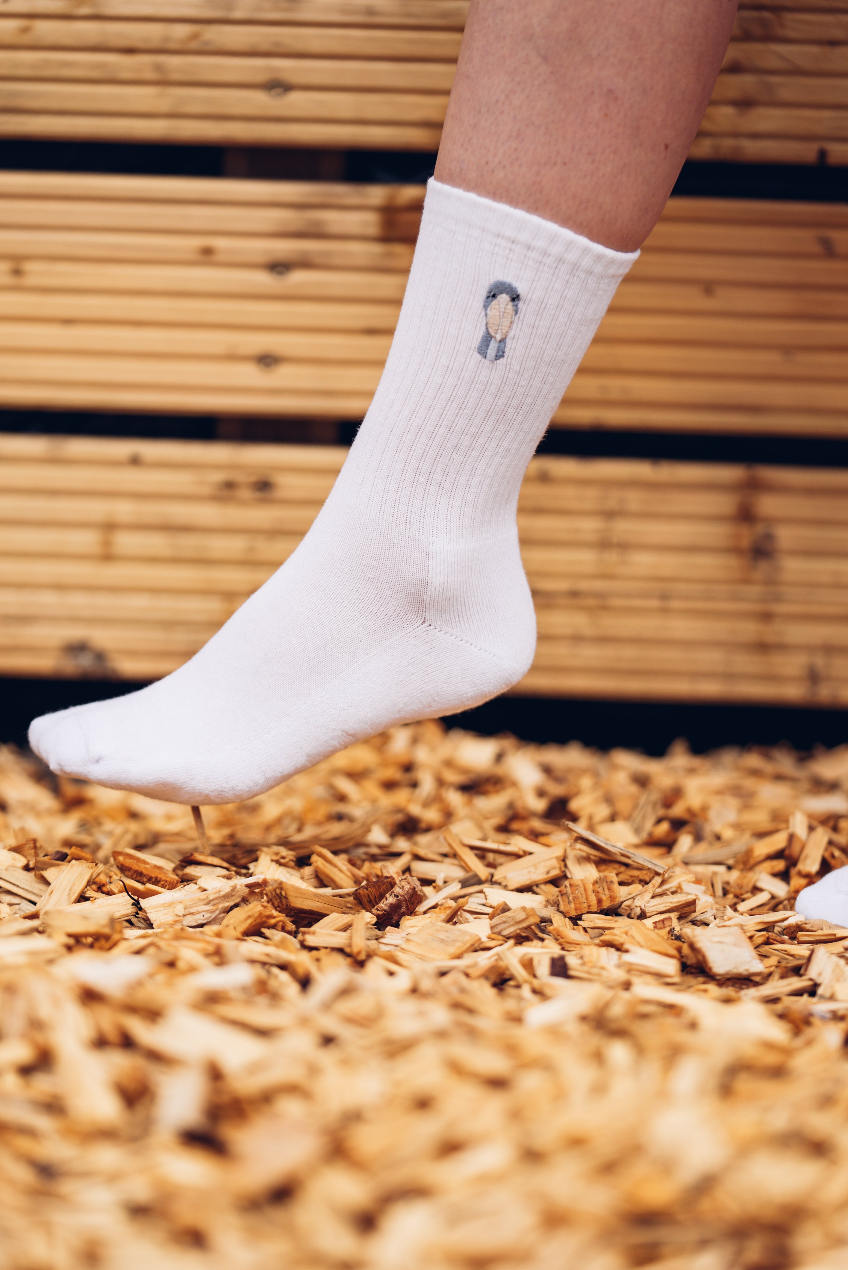 Sportsocke "Schuhschnabel" weiß