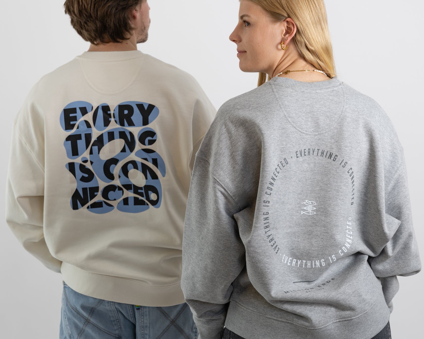 Unisex Sweatshirt "Everything is connected - Aqua"