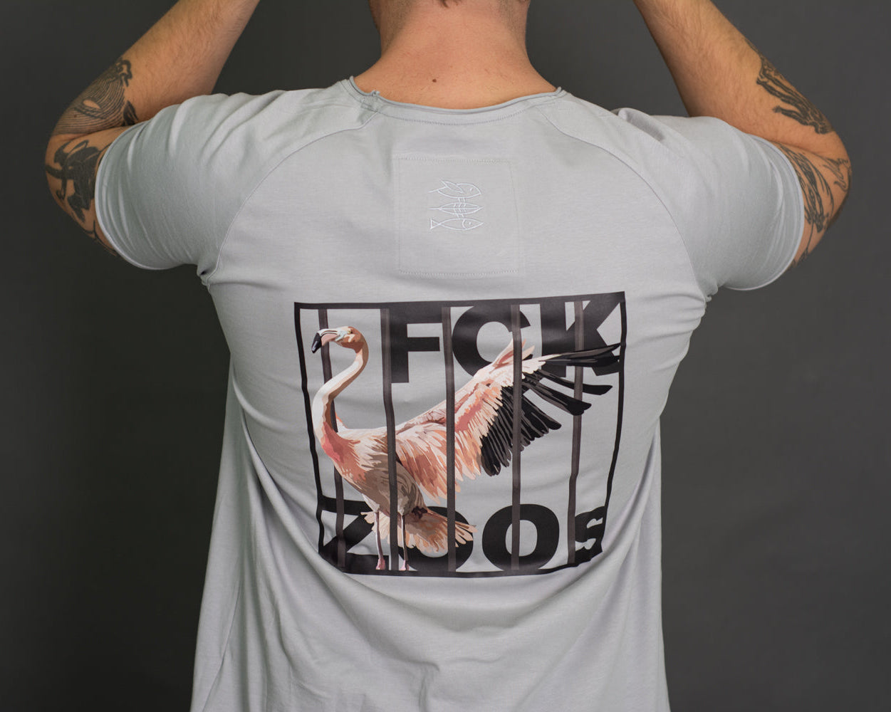T-Shirt Men "FCK ZOOs" b/w Limited Edition