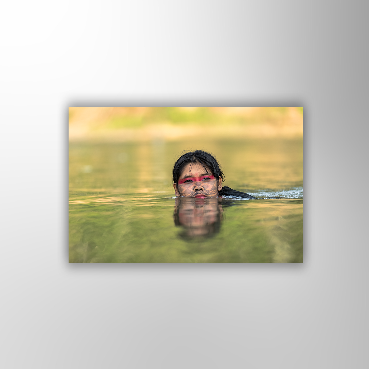 Kaxinawa Mädchen im Amazonas (Fine Art Print 30x45cm)