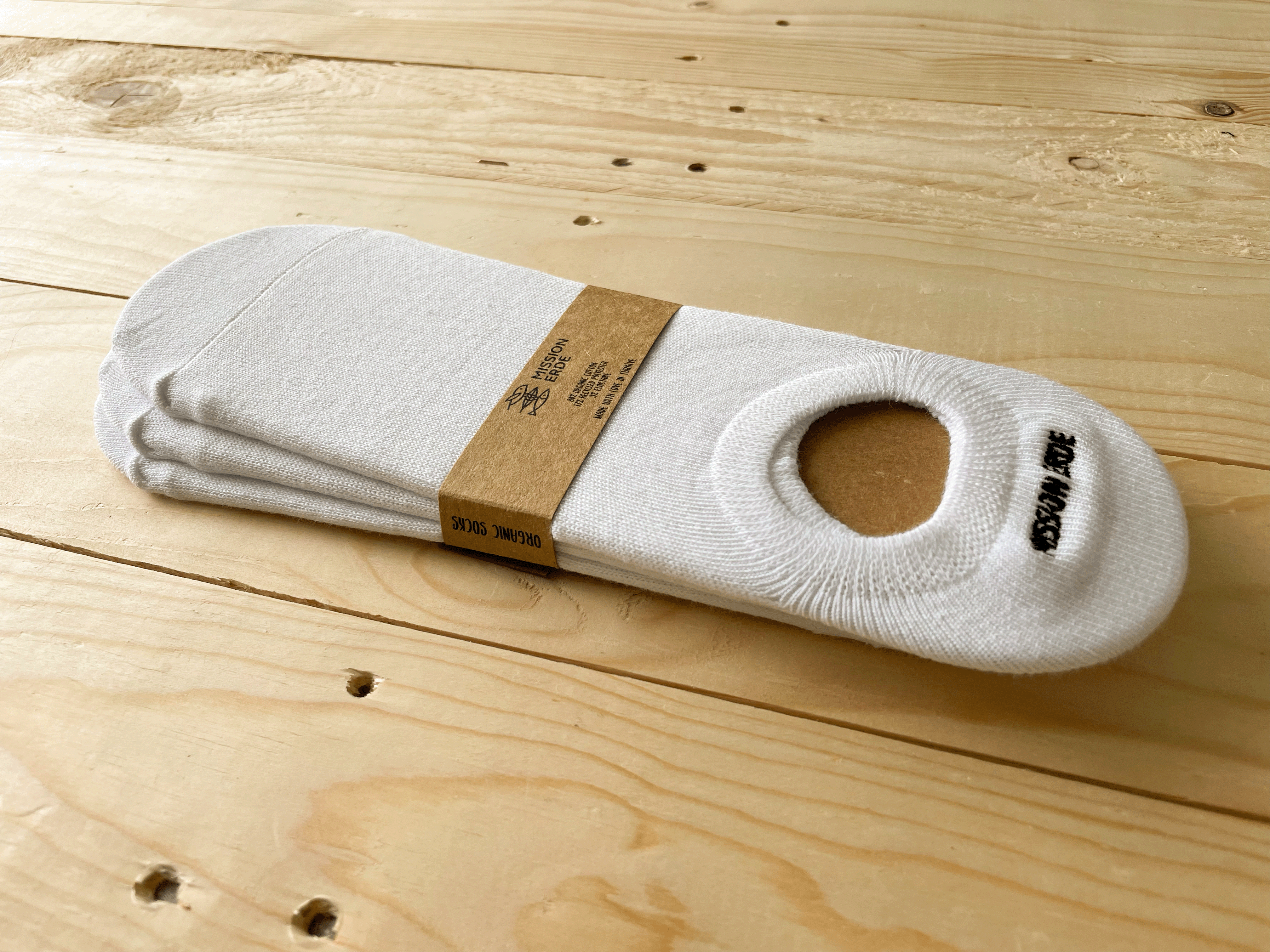 Sneakersocken "Mission Erde" 3er-Pack Weiß