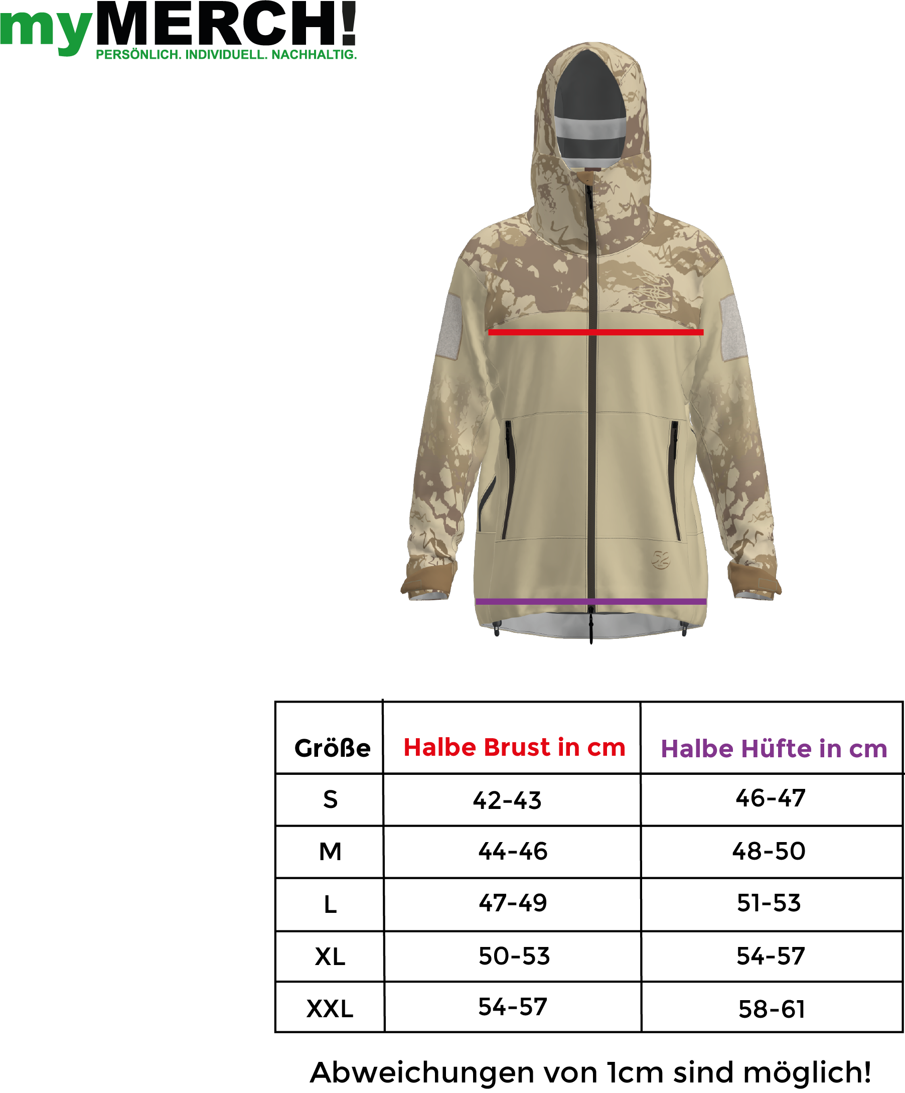 Regenjacke Damen "Mission Erde" Sand