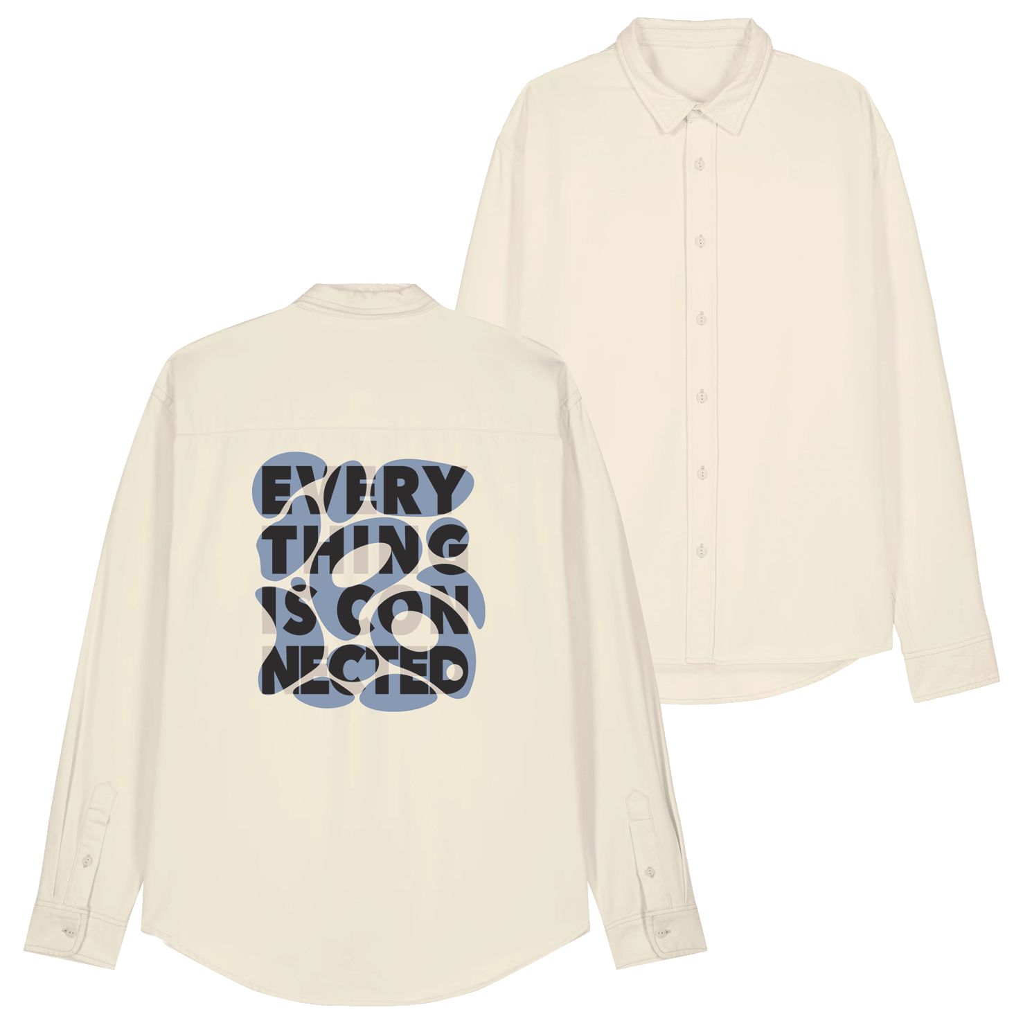 Hemd "Everything is connected - Aqua"