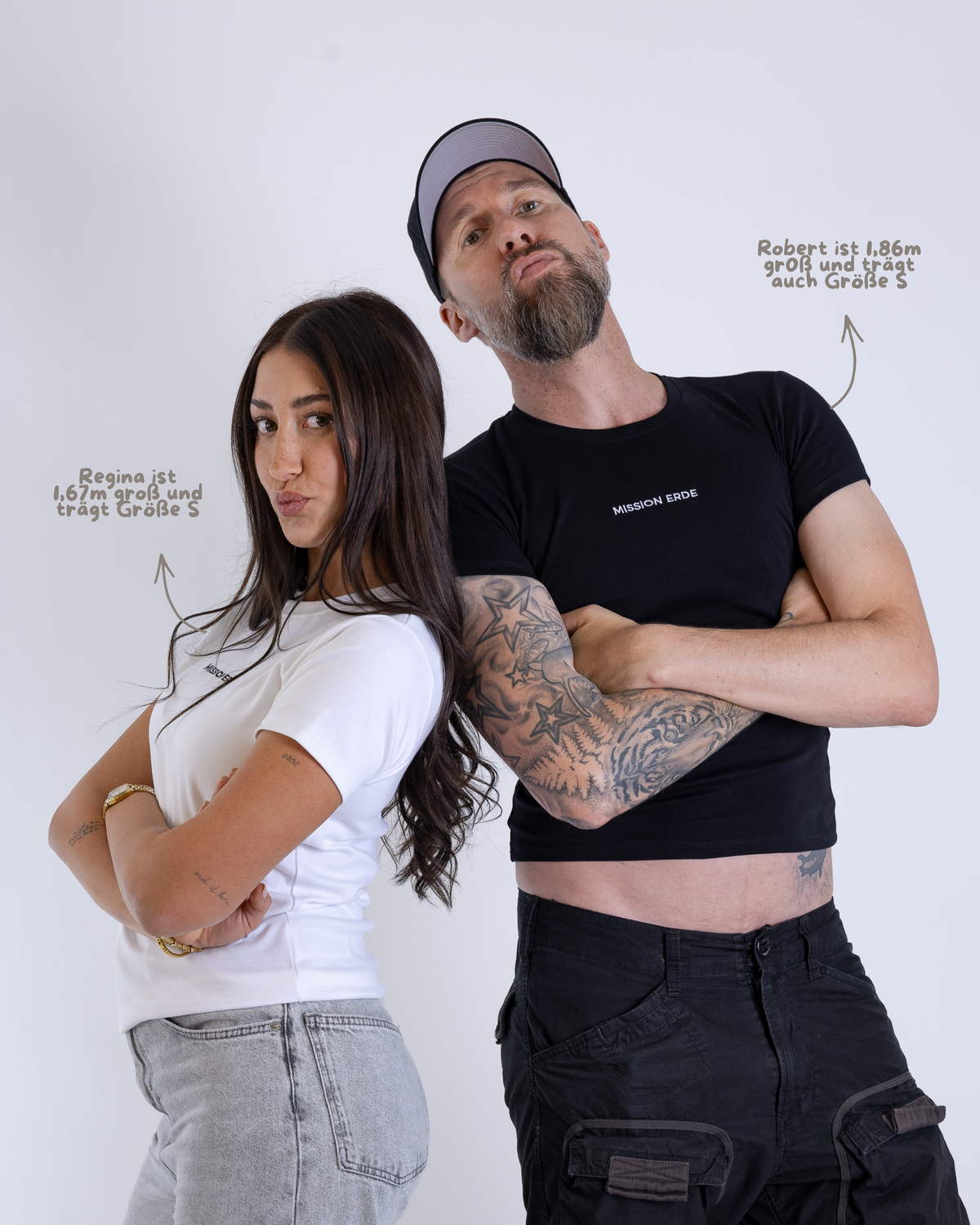 Basic T-Shirt Women "Mission Erde" Stick
