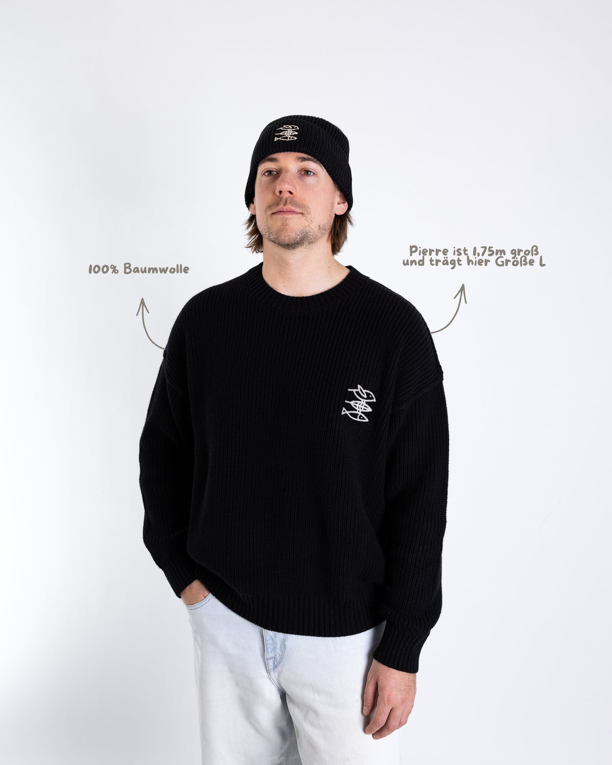 Heavy Knit Sweater Unisex „Mission Erde“
