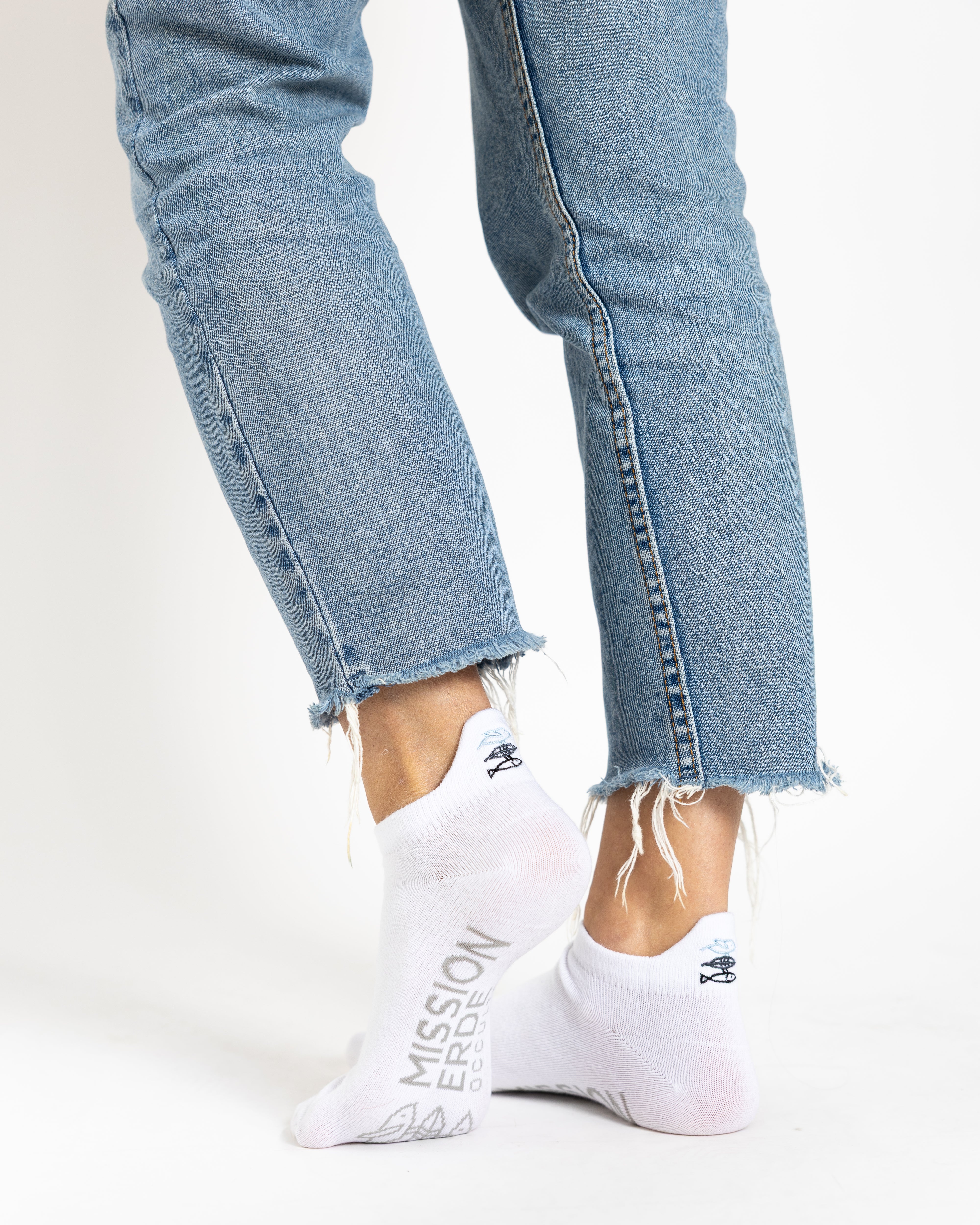 Sneakersocken "Mission Erde Logo" 3er-Pack Stick