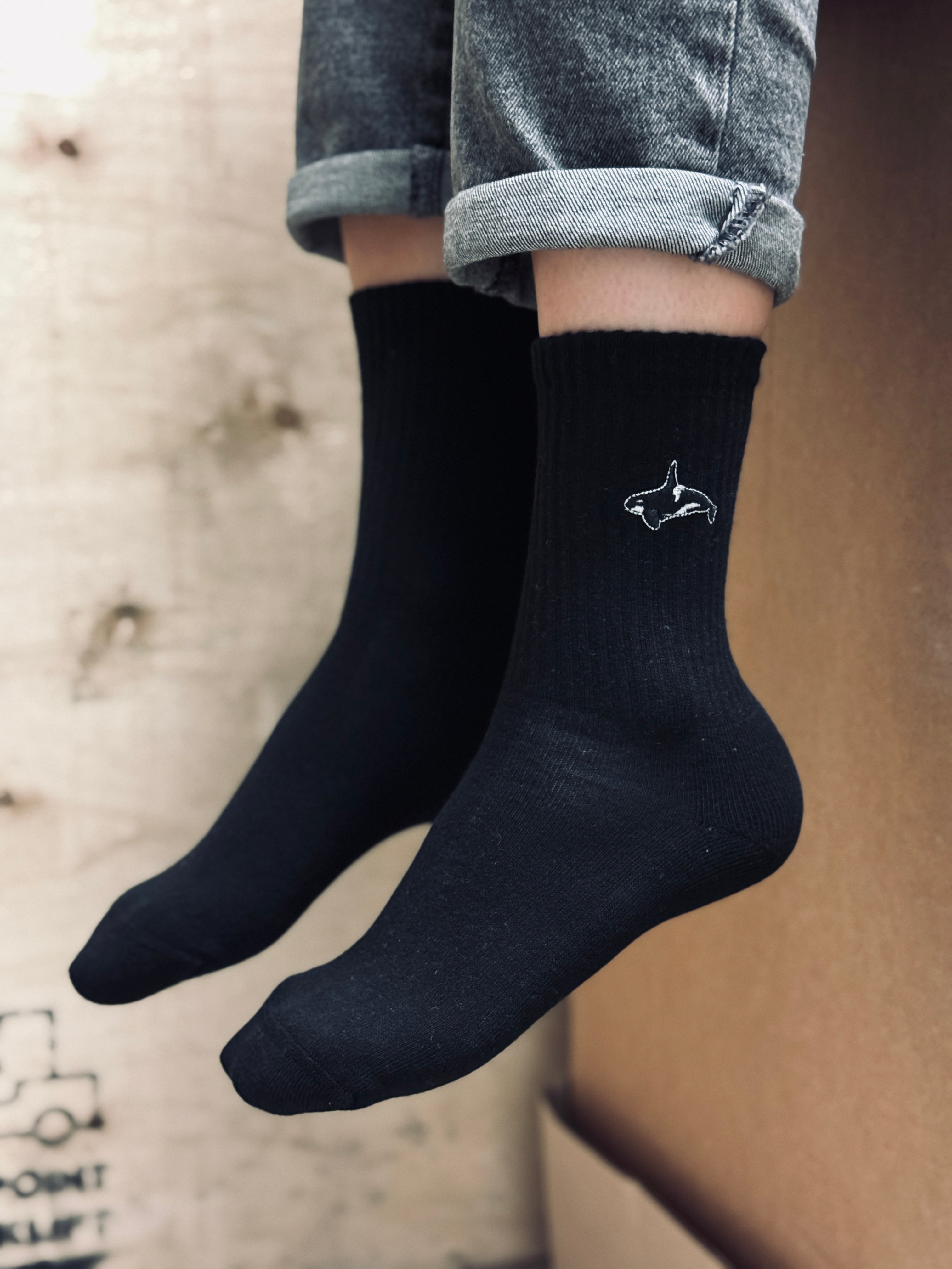 Sportsocke "Orca" schwarz