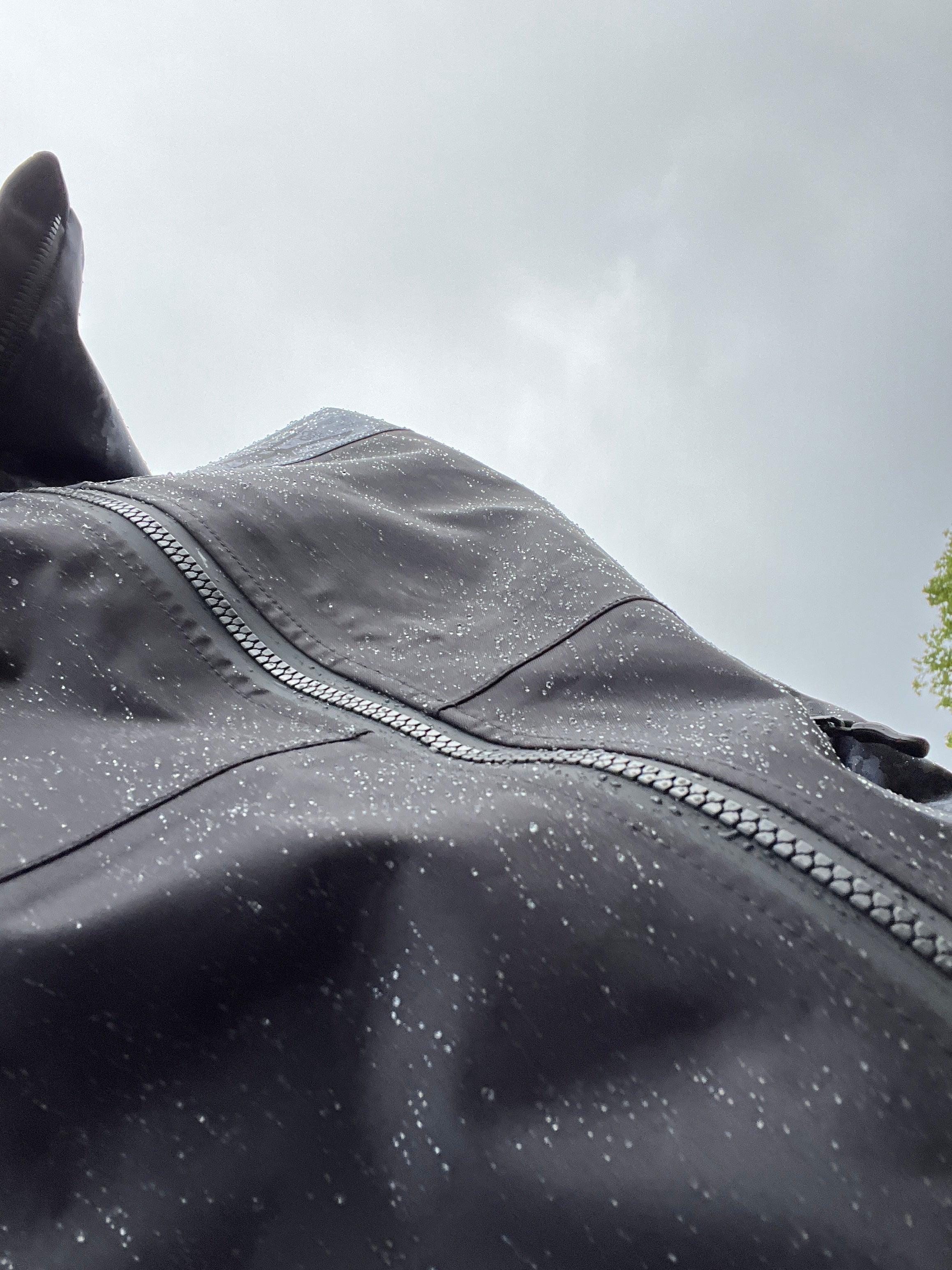 Regenjacke Damen "Mission Erde" Schwarz