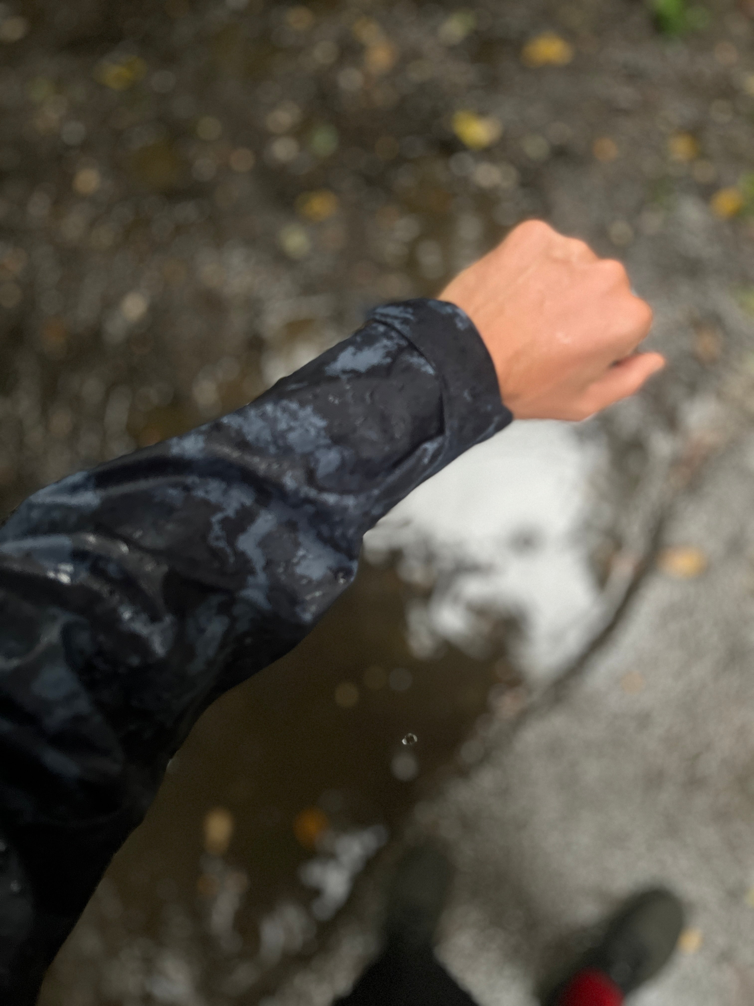 Regenjacke Damen "Mission Erde" Schwarz
