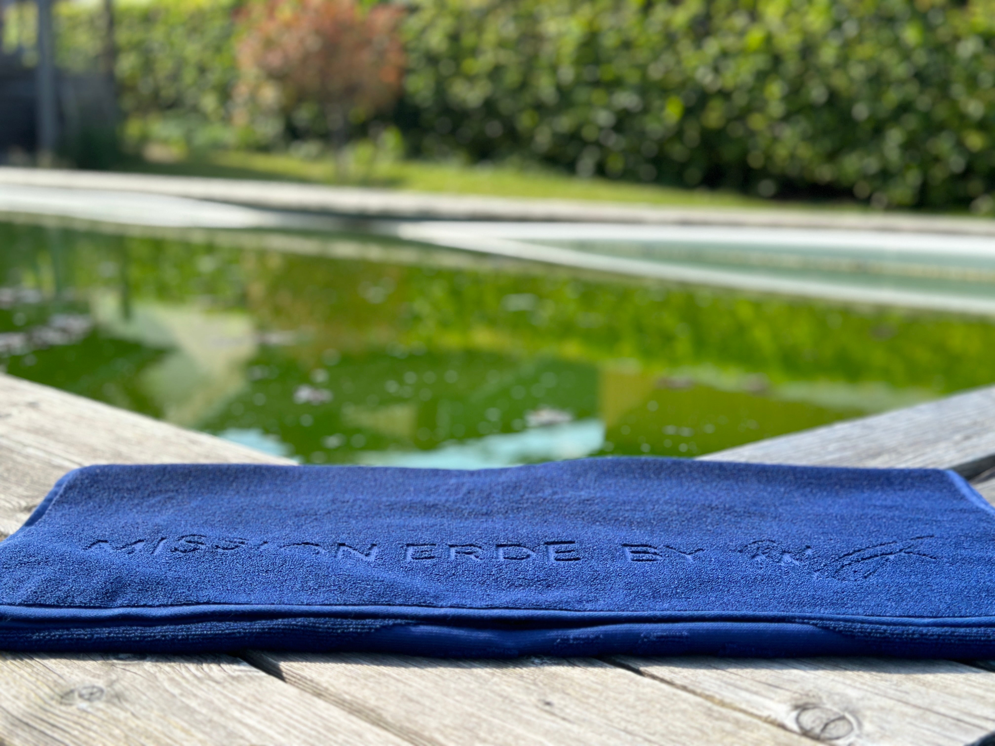 Handtuch "Mission Erde" Ocean Blue