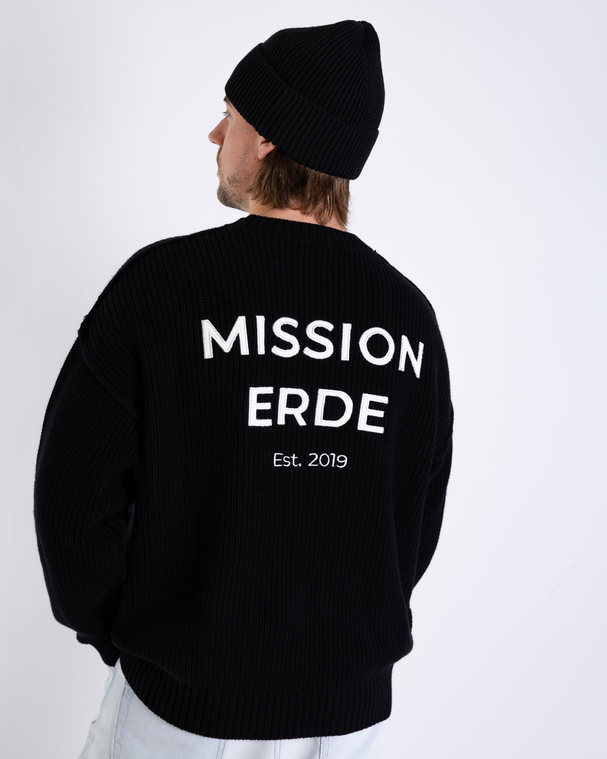 Heavy Knit Sweater Unisex „Mission Erde“
