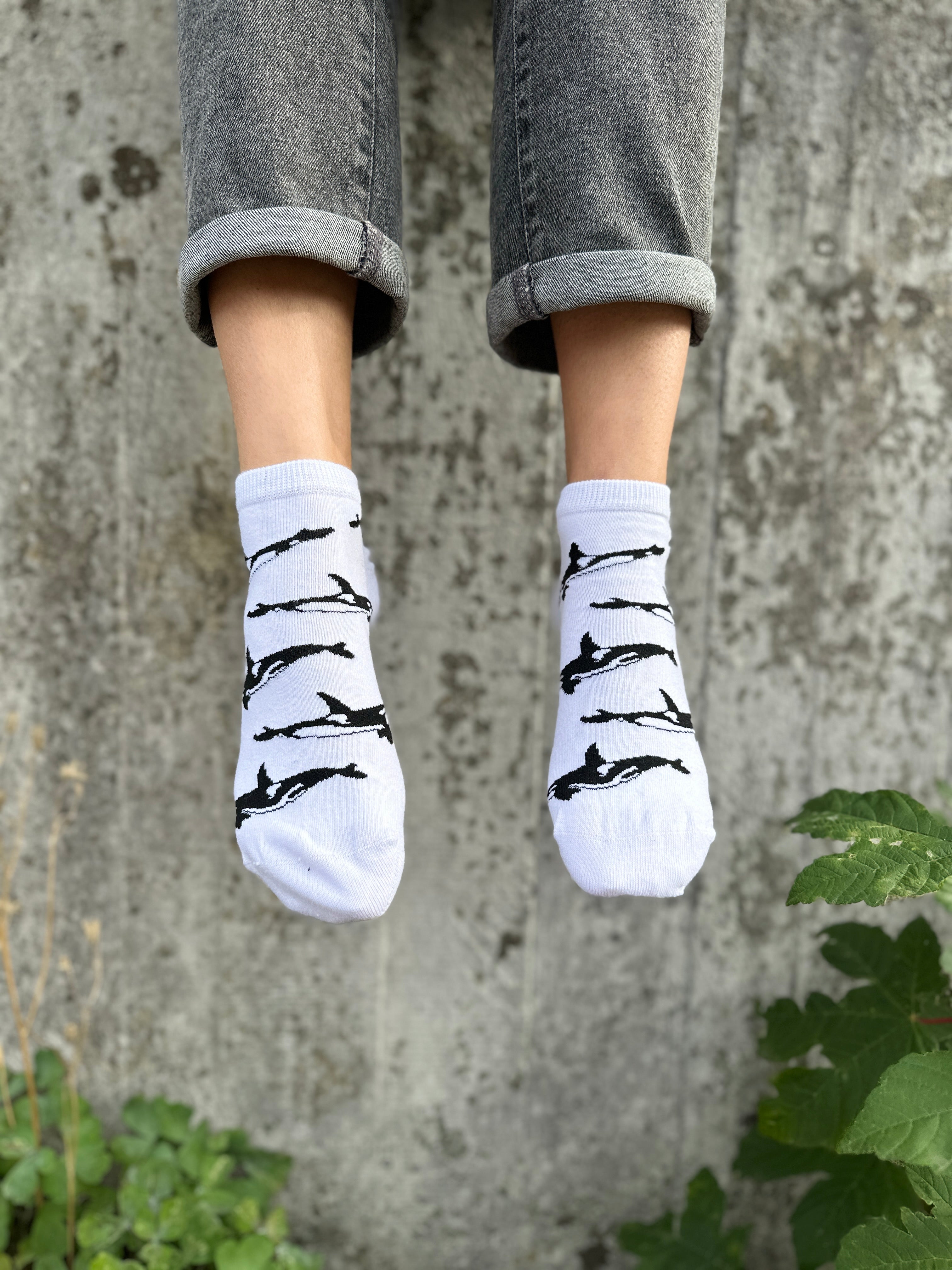 Sneakersocken "Orca-Edition" 4er-Pack