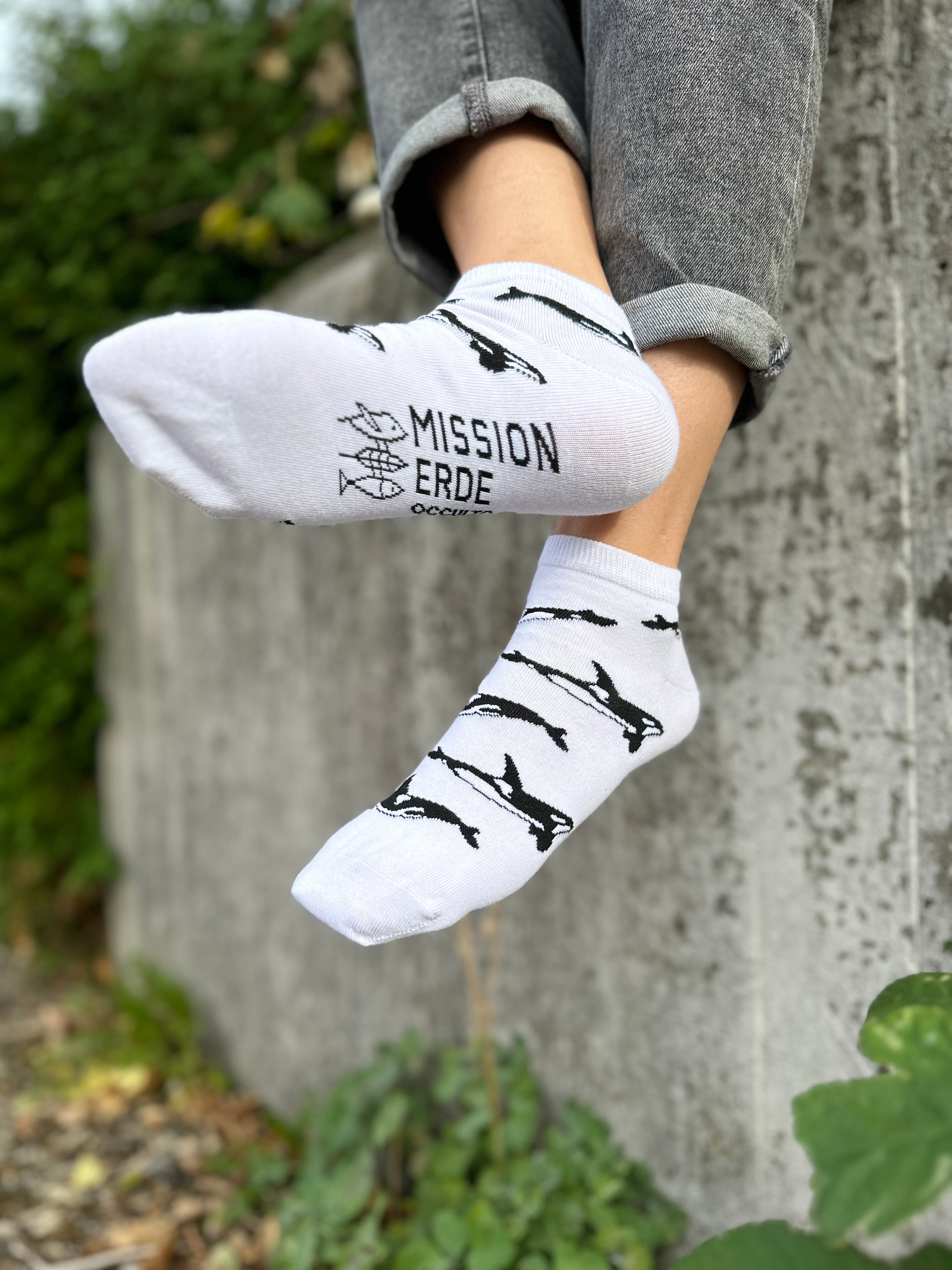 Sneakersocken "Orca-Edition" 4er-Pack