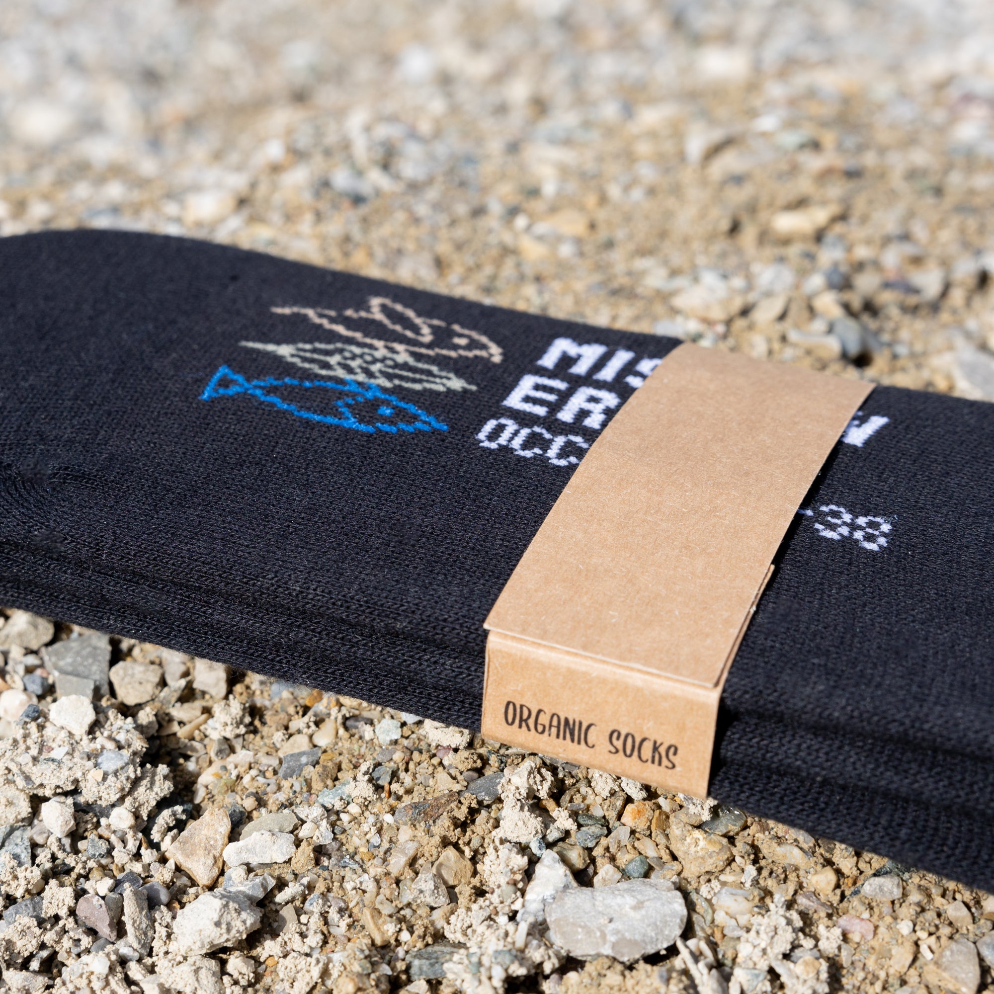 Sneakersocken "Mission Erde" 3er-Pack Schwarz