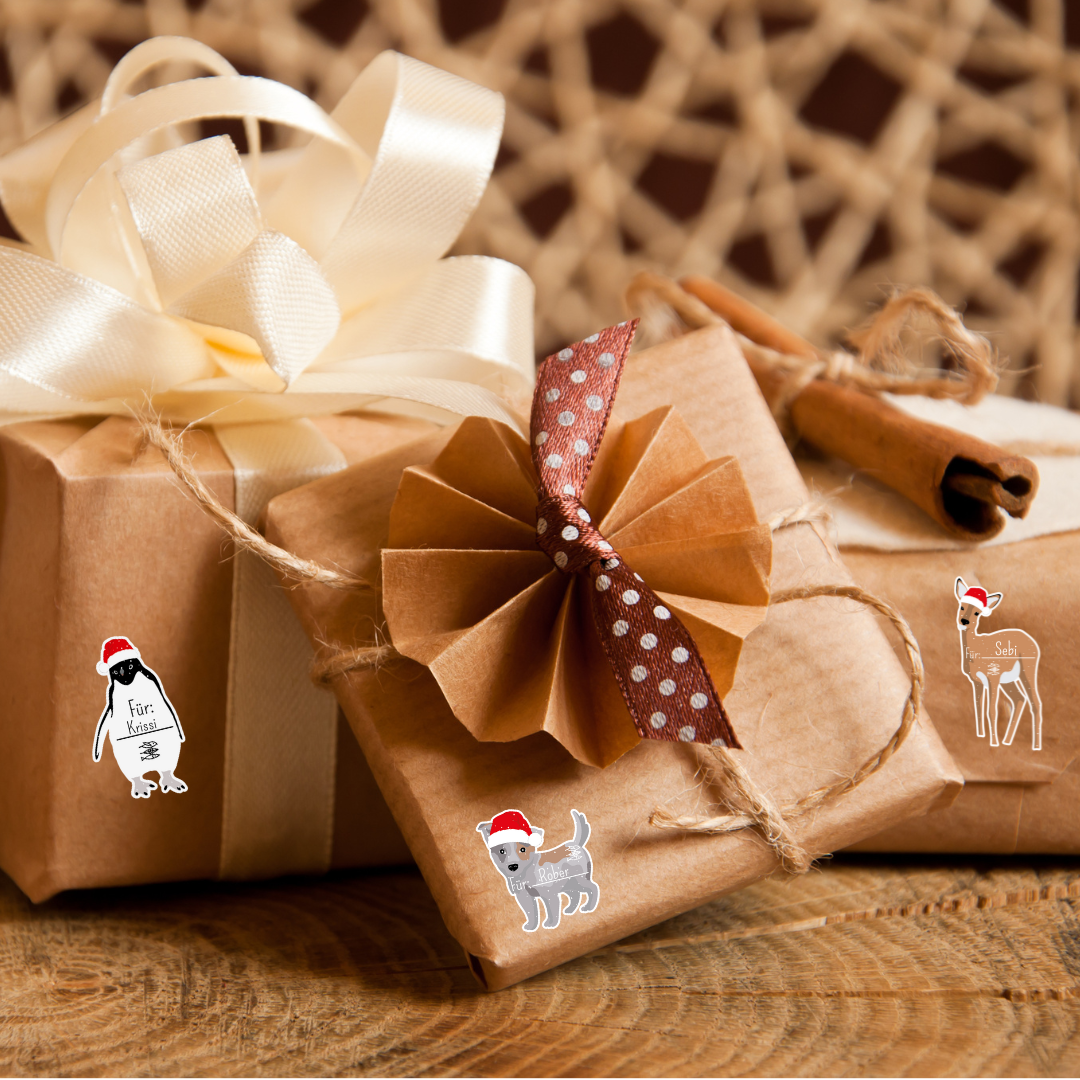 Stickerbogen "Geschenkaufkleber" I 2 Designs Verfügbar!