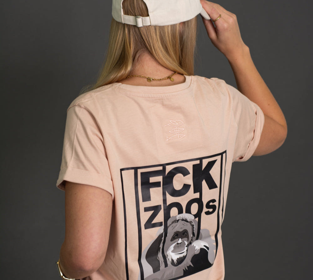 T-Shirt Women "FCK ZOOs" b/w Limited Edition