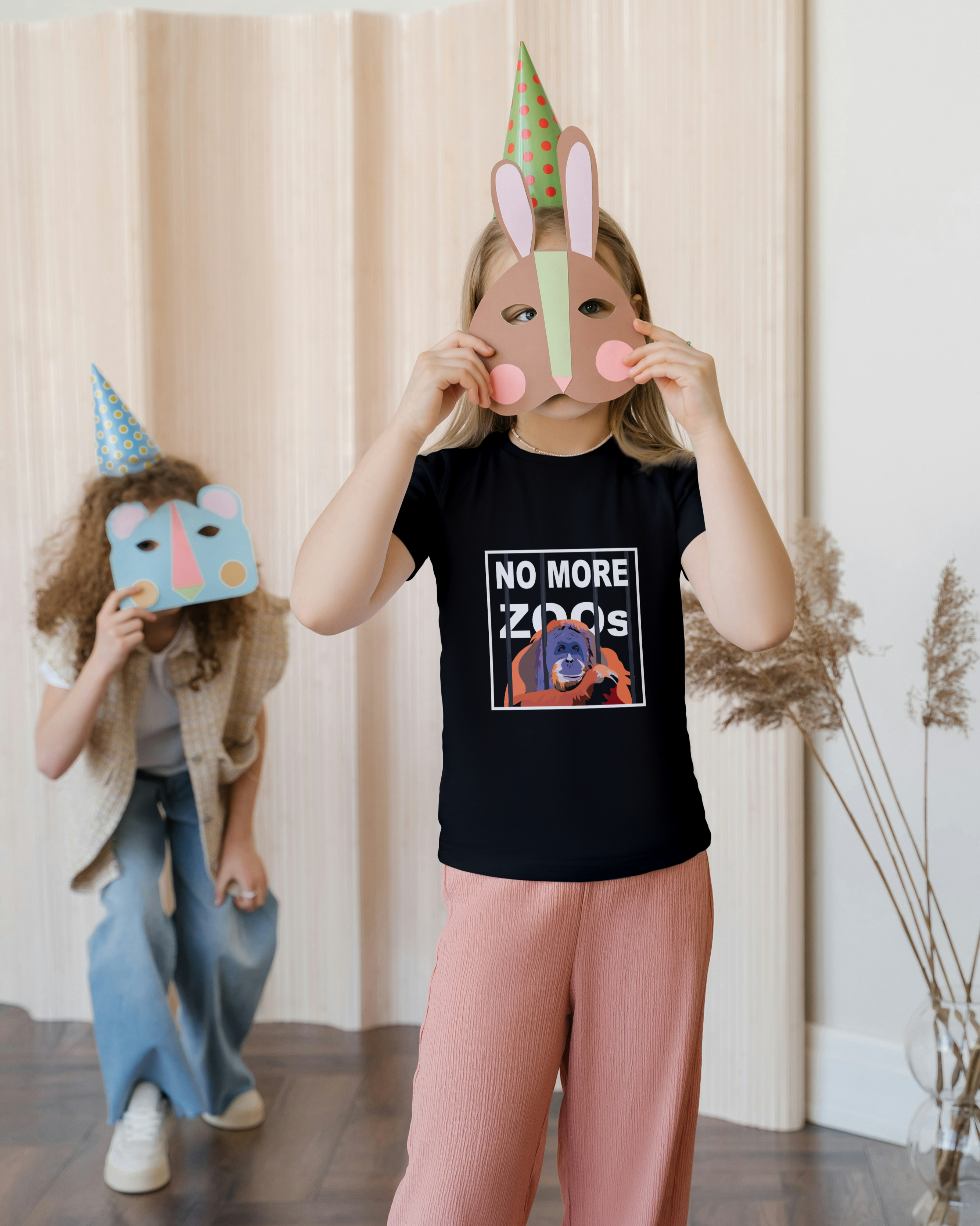 Kinder T-Shirt "NO MORE ZOOs" Orang-Utan