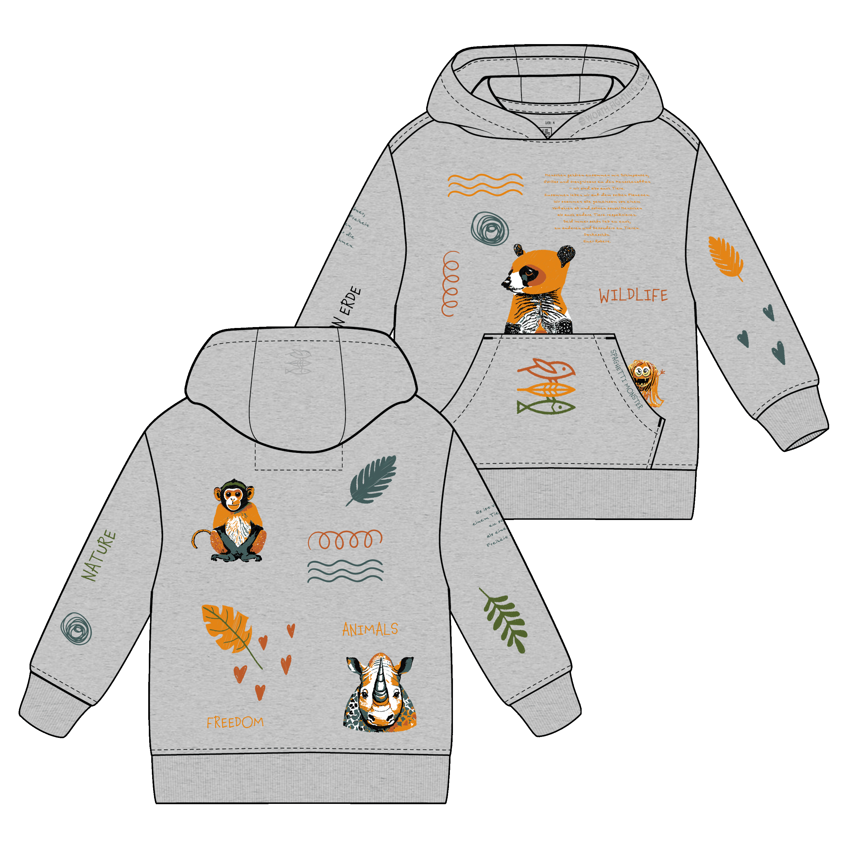 Kinder Hoodie "WILDLIFE"