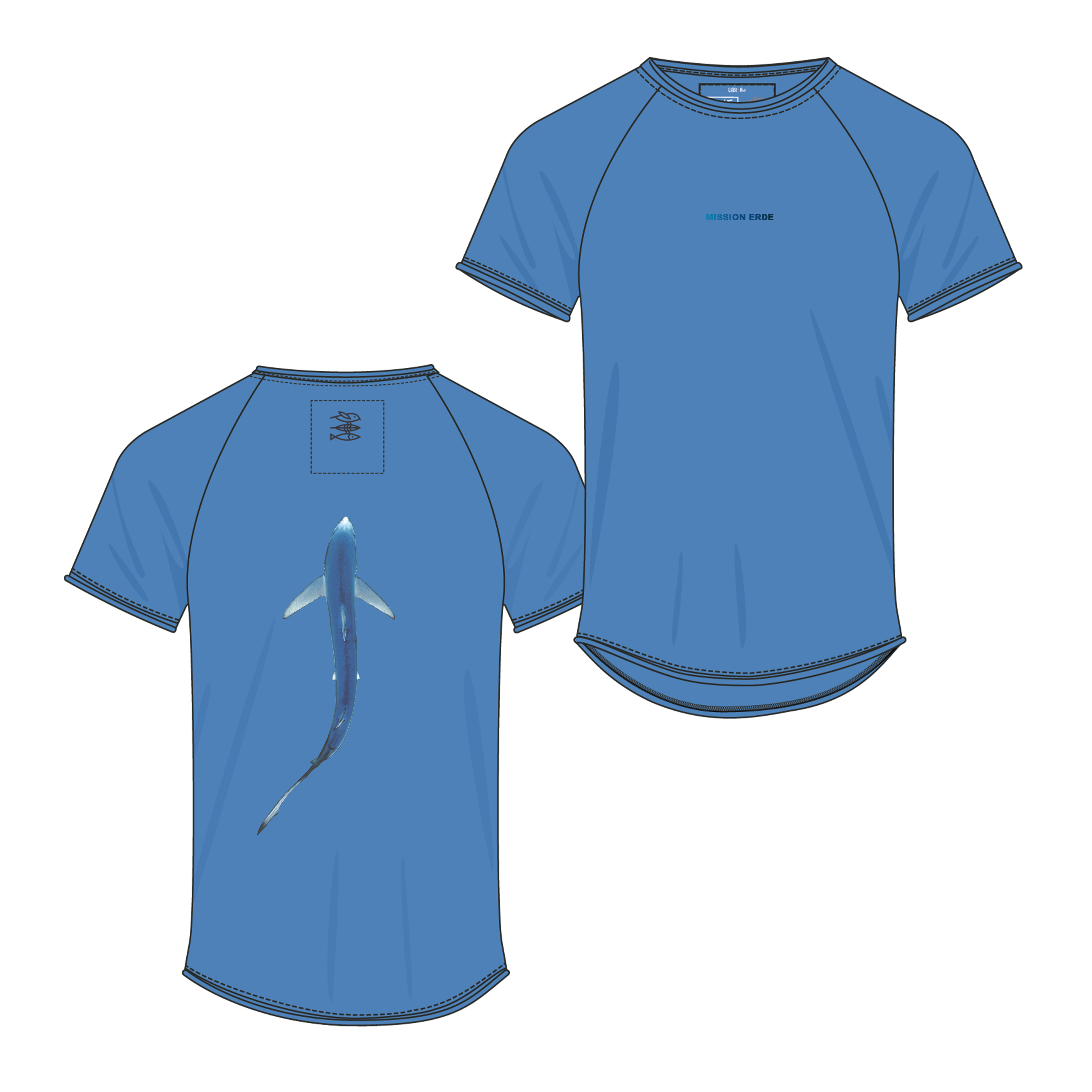 T-Shirt "Mission Blauhai" Men