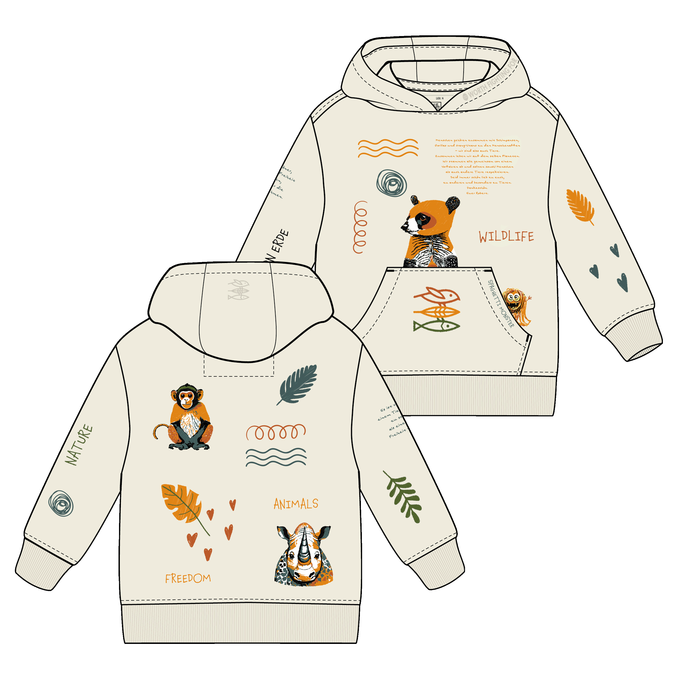 Kinder Hoodie "WILDLIFE"