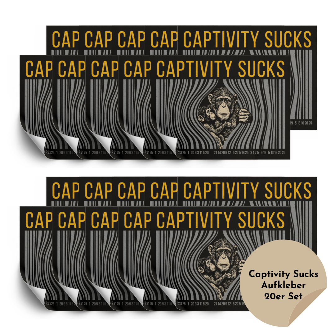 Sticker "Captivity Sucks"