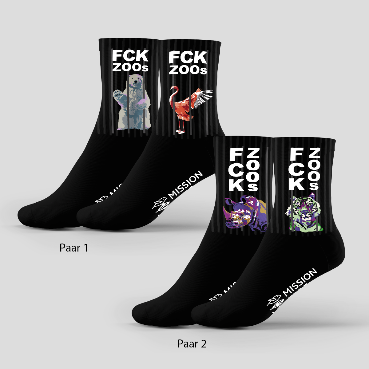 Sportsocken "FCK ZOOs Spezial Edition" im 2er Set
