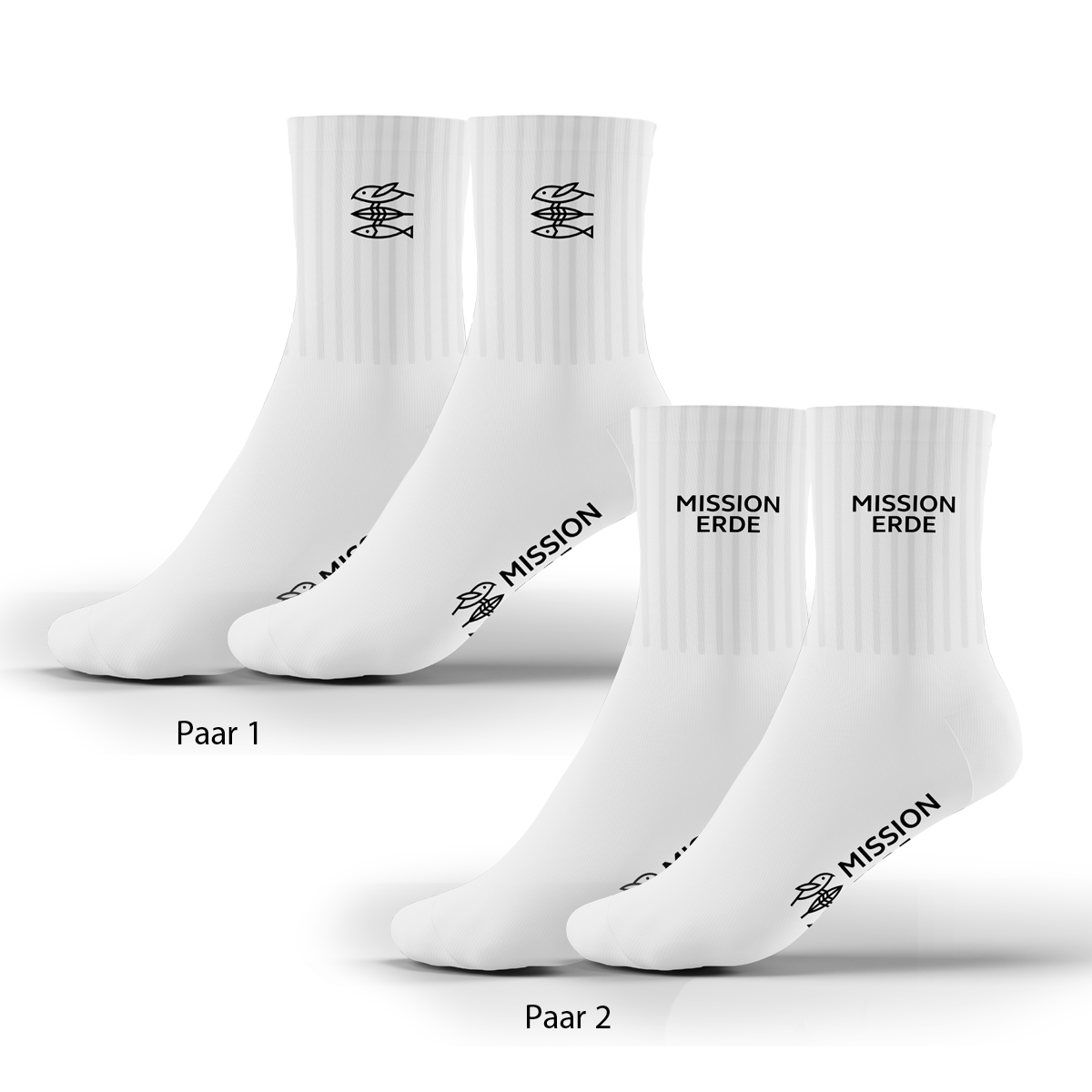 Sportsocken "Mission Erde" 2er-Pack classic