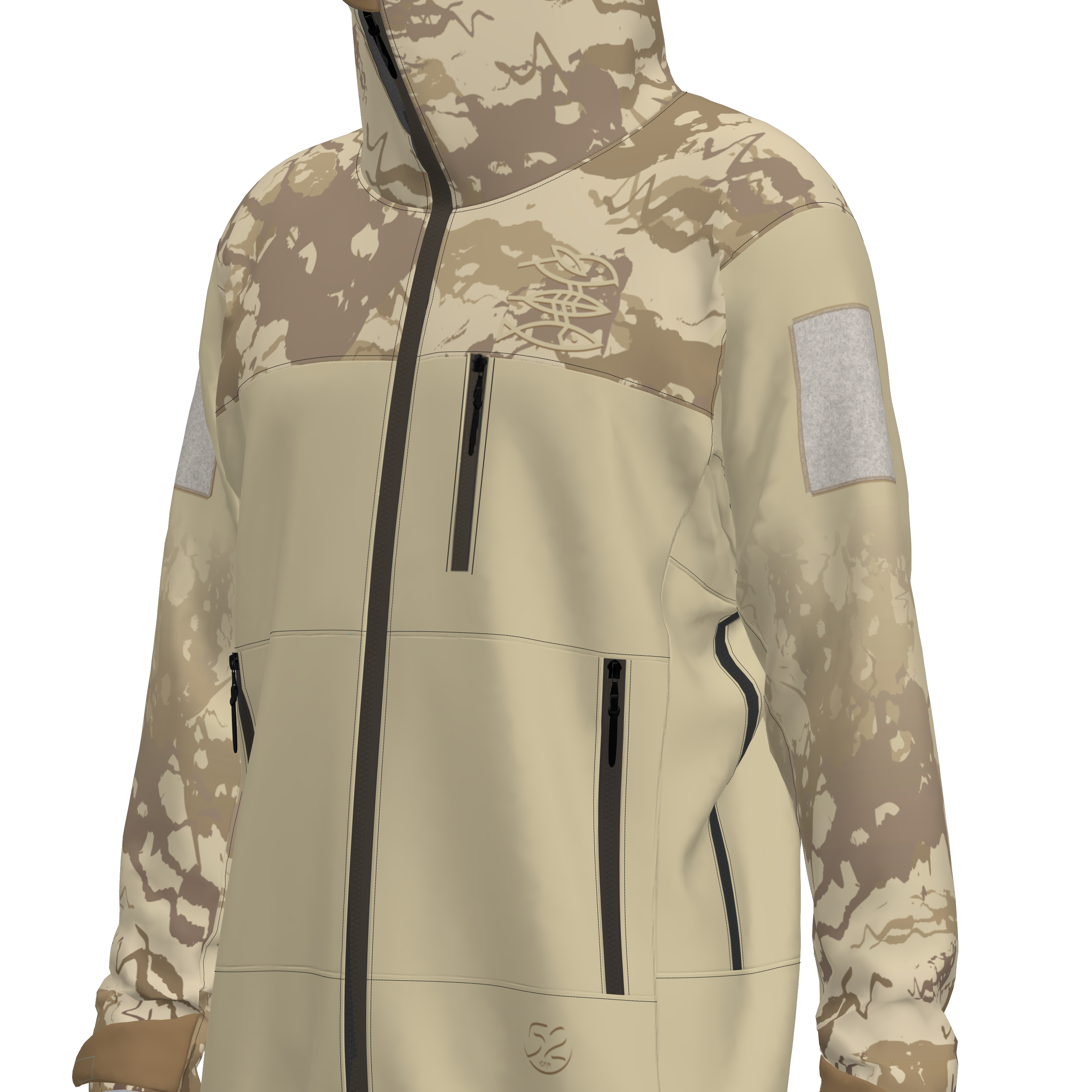 Regenjacke Herren "Mission Erde" Sand