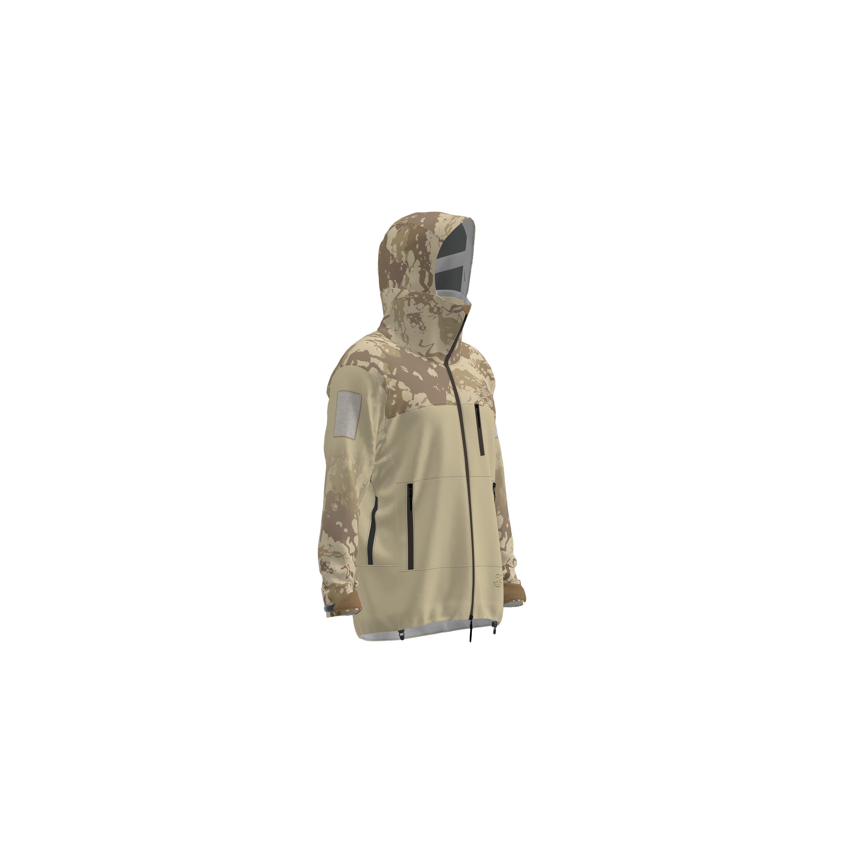 Regenjacke Herren "Mission Erde" Sand