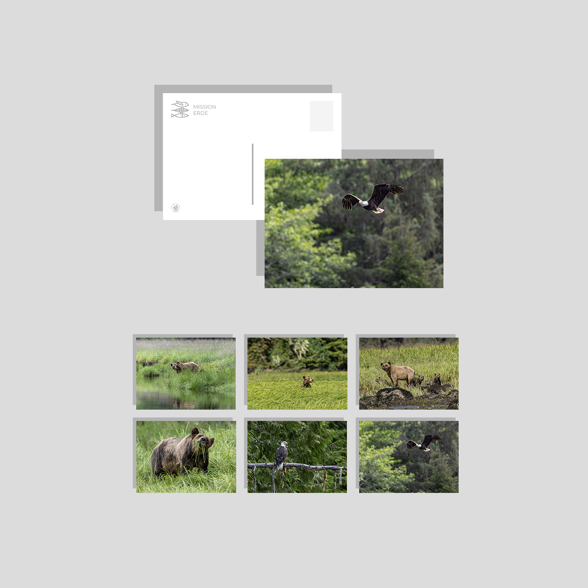 Postkarten/Minibilder 6er Set "Kanada"