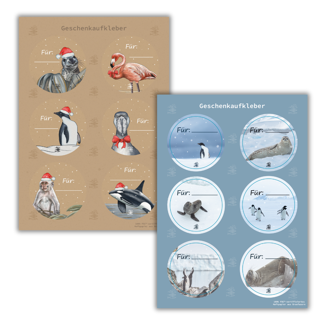 Geschenkaufkleber Weihnachten