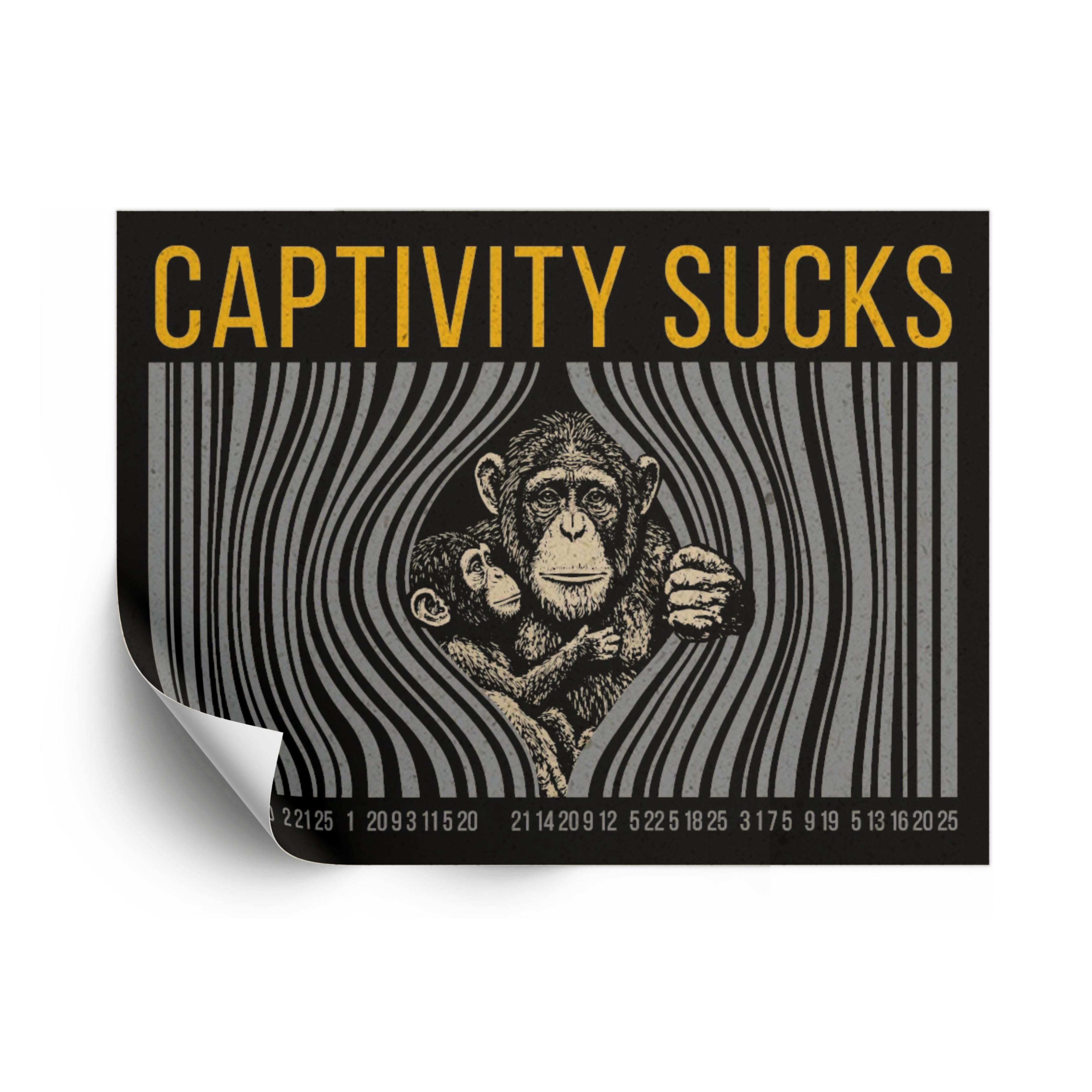 Autoaufkleber "Captivity Sucks"
