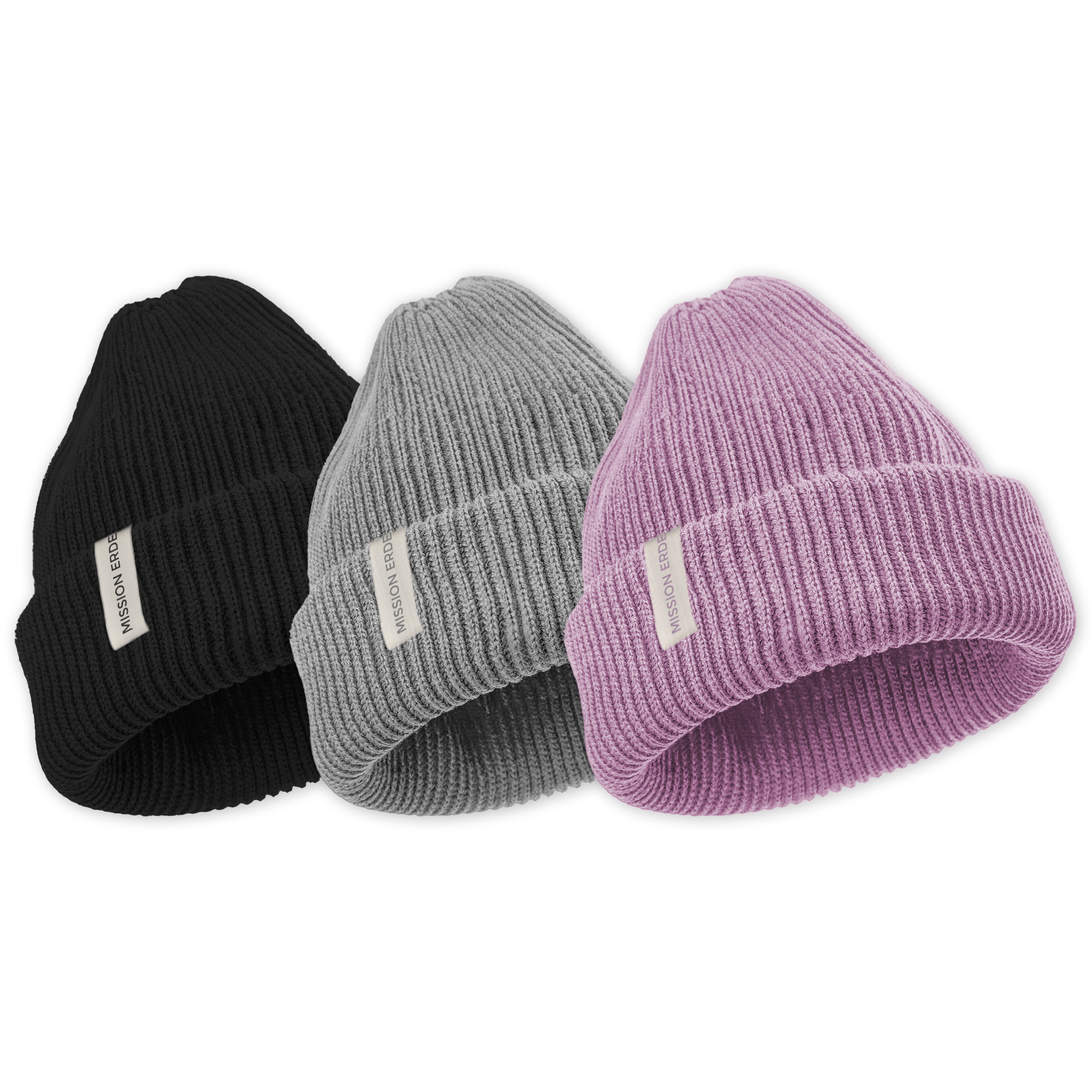 Beanie "Mission Erde" Label heavy-rib