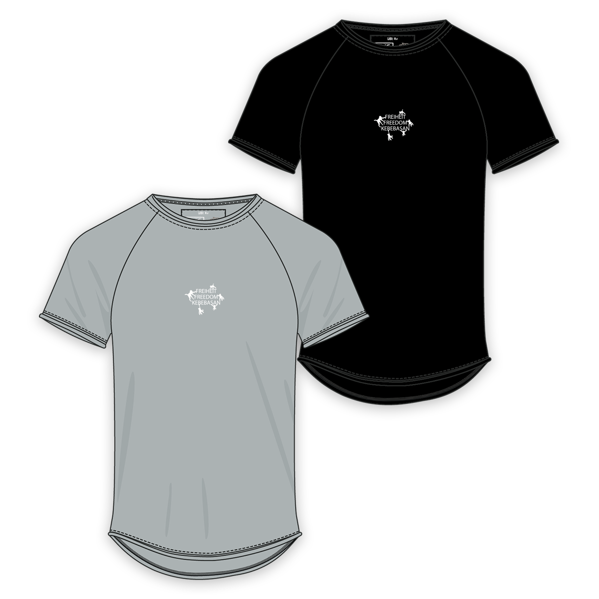 T-Shirt Men "Freiheit | Freedom | Kebebasan"