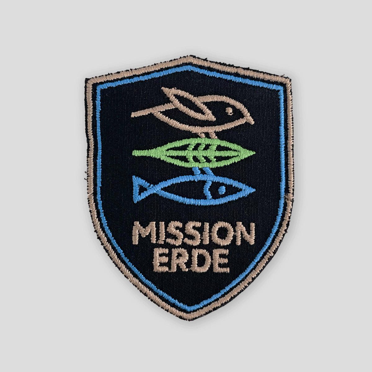 Patch "Mission Erde" Original-Farbvariante NEON