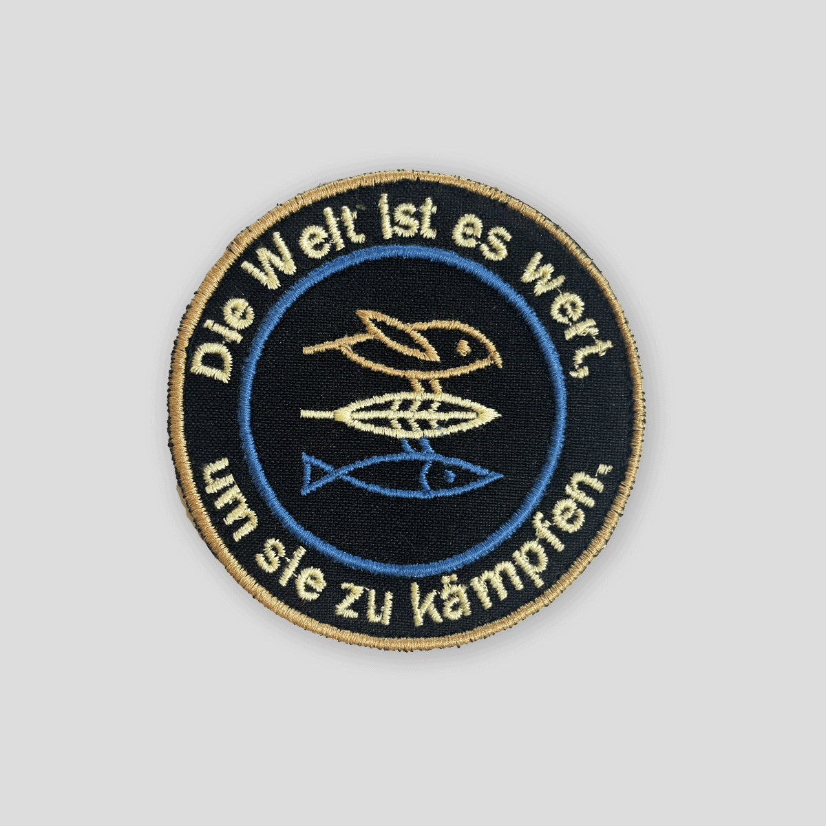 Patch "Die Welt ist es wert, um sie zu kämpfen" Original-Farbvariante