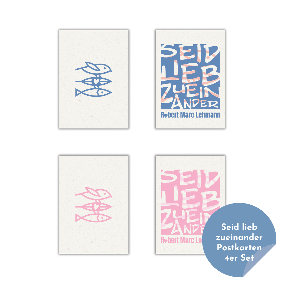Postkartenset "Seid lieb zueinander"