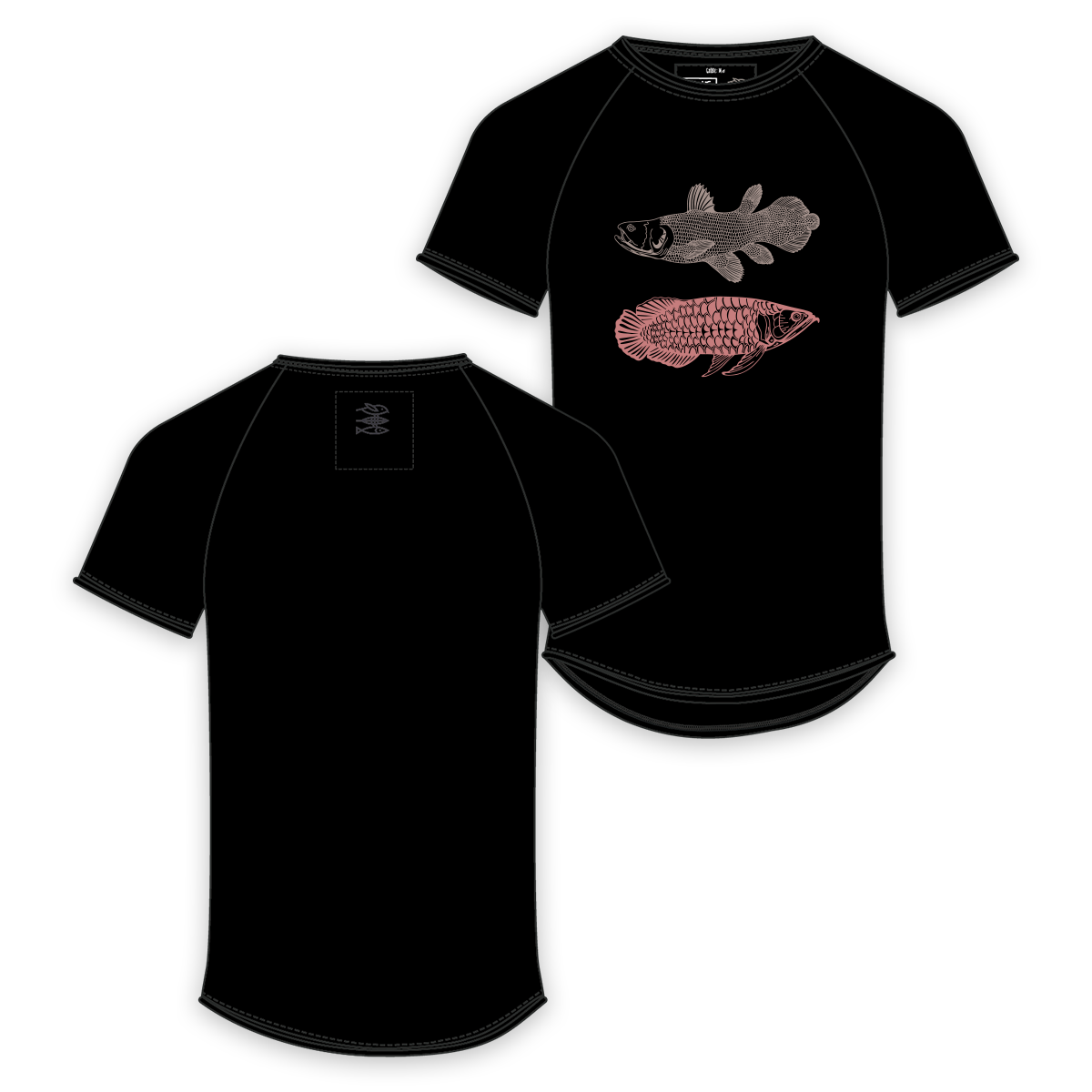 T-Shirt Men Fische "Quastenflosser & Arowana"