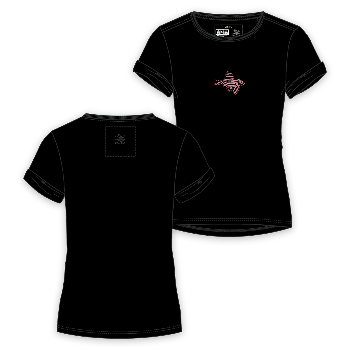 T-Shirt Women Fische "Zebrawels"