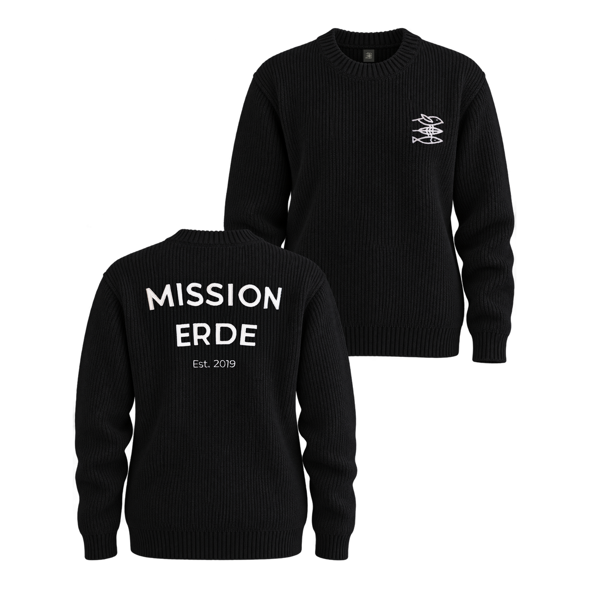 Heavy Knit Sweater Unisex „Mission Erde“