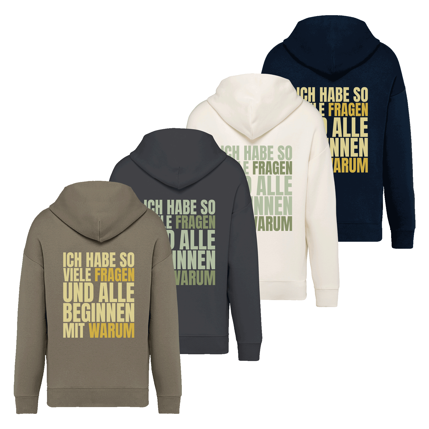 Hoodie "Warum"