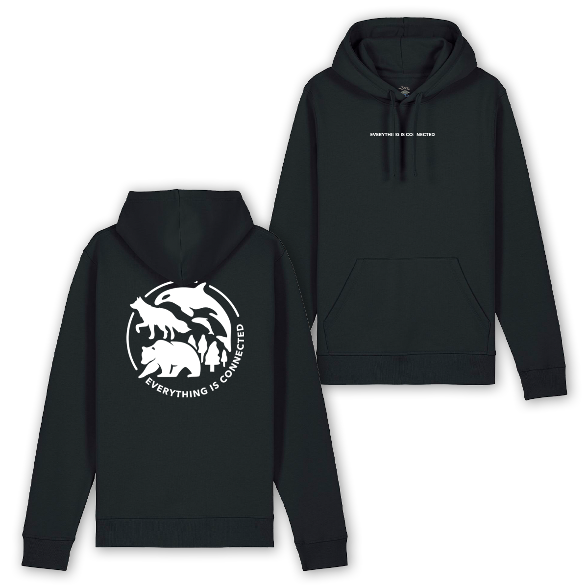Hoodie "Everything is connected"
